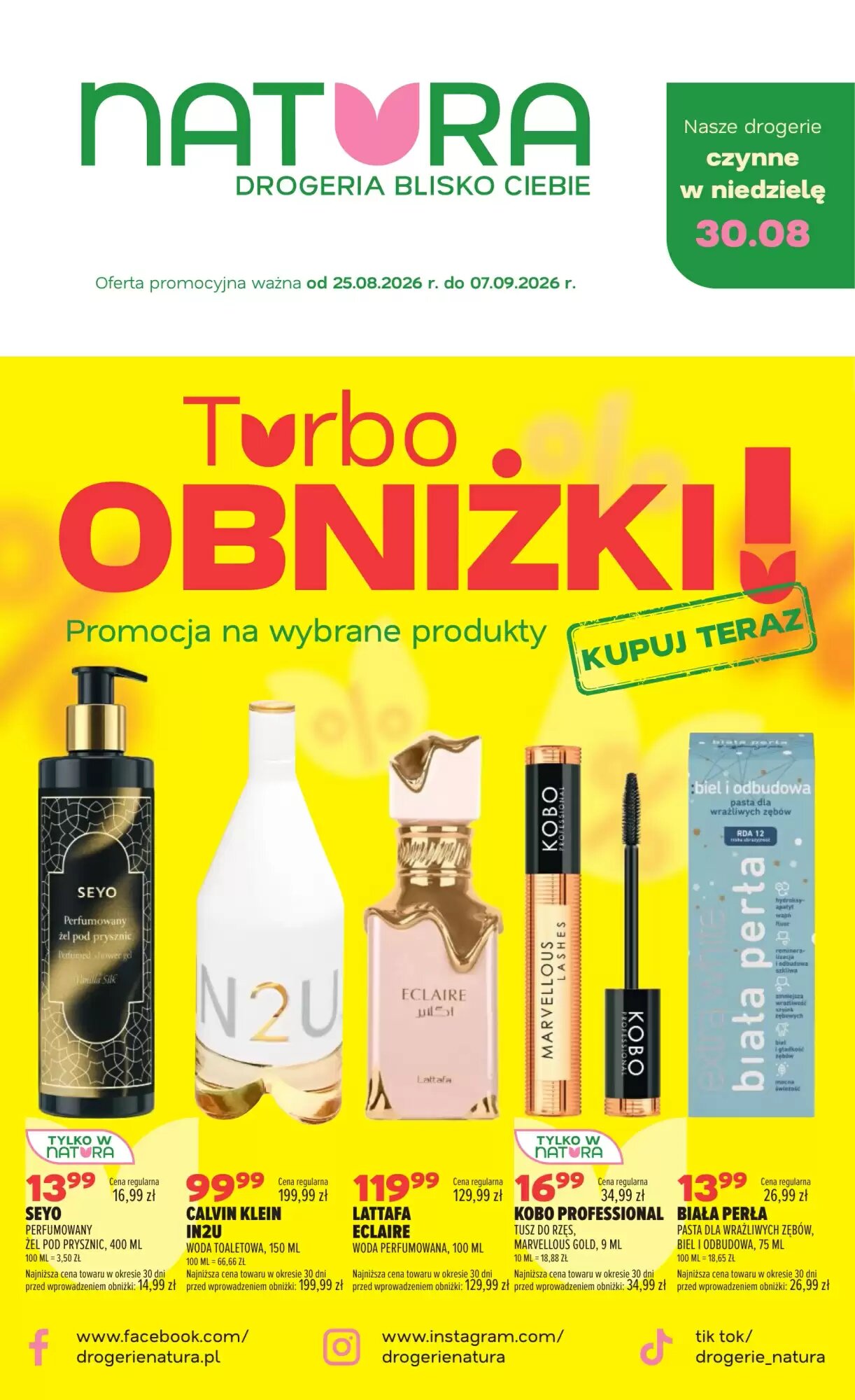 Gazetka promocyjna Drogerie Natura  ważna od 25.08.2026 - Strona 1.