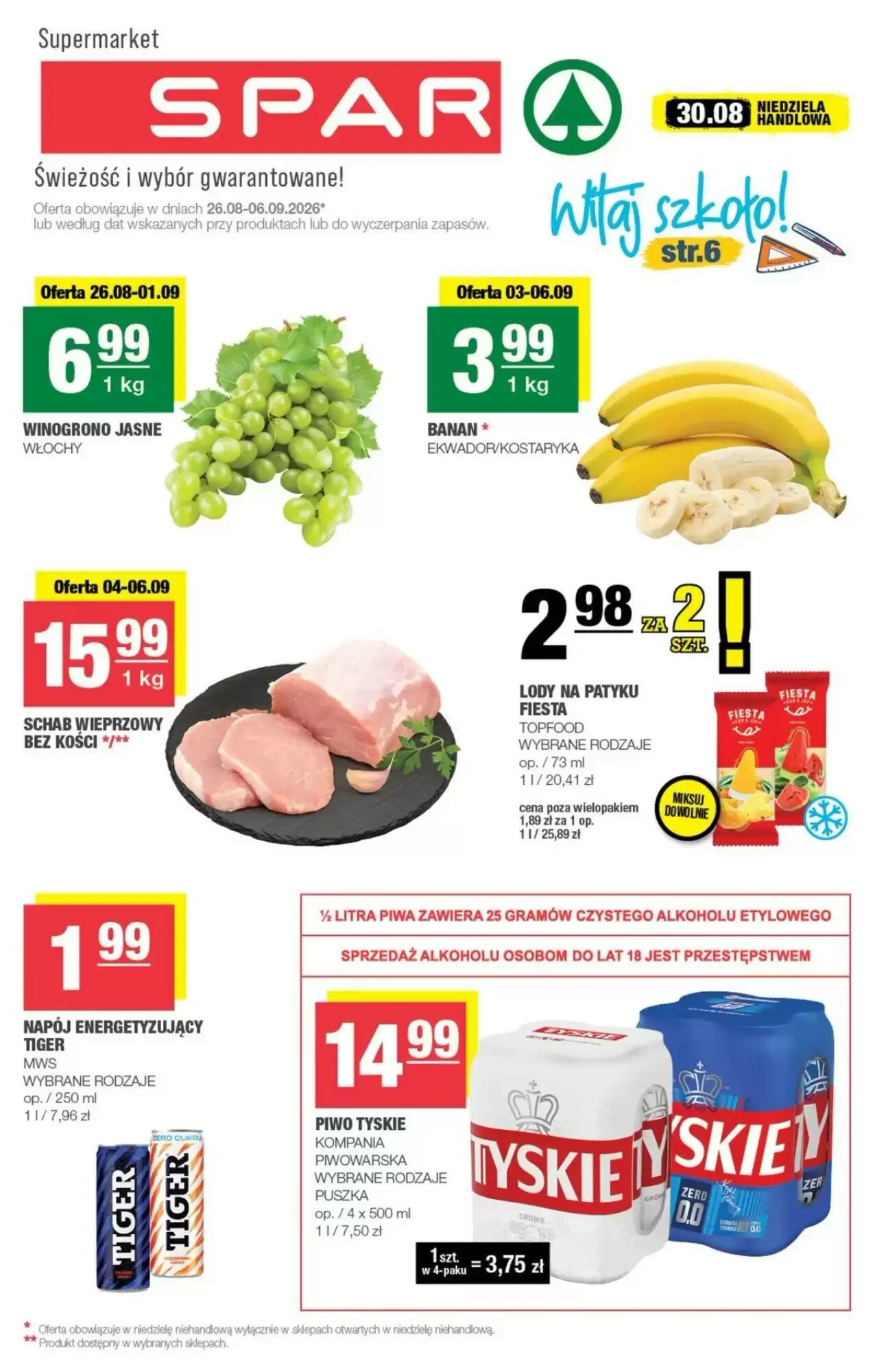 Gazetka promocyjna Spar  ważna od 26.08.2026 - Strona 1.