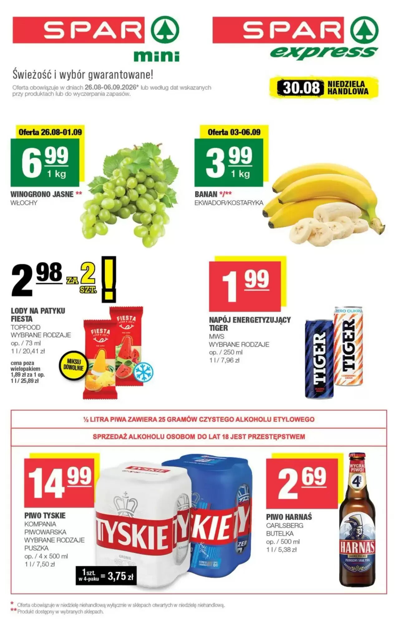 Gazetka promocyjna SPAR mini  ważna od 26.08.2026 - Strona 1.