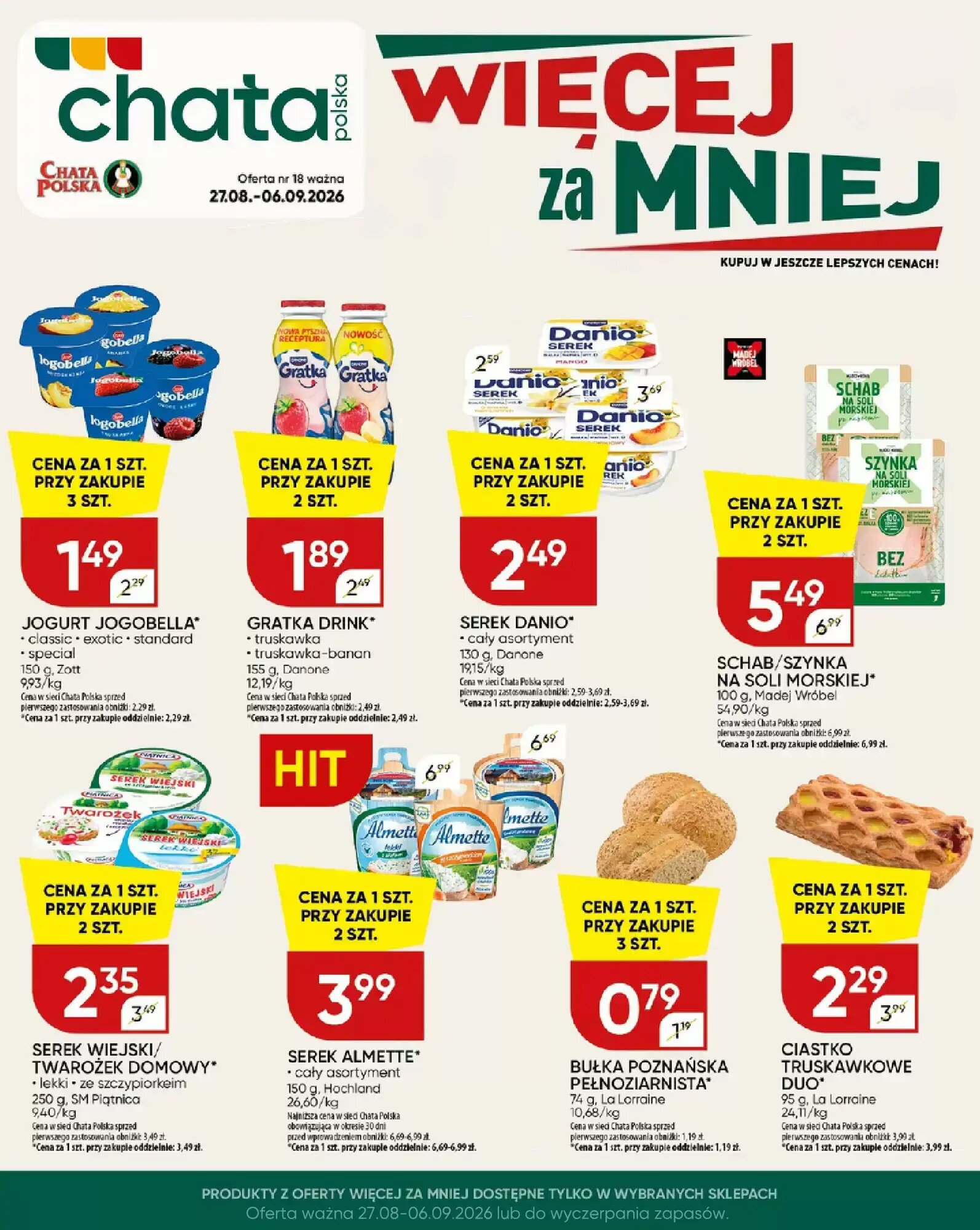 Gazetka promocyjna Chata Polska  ważna od 27.08.2026 - Strona 1.