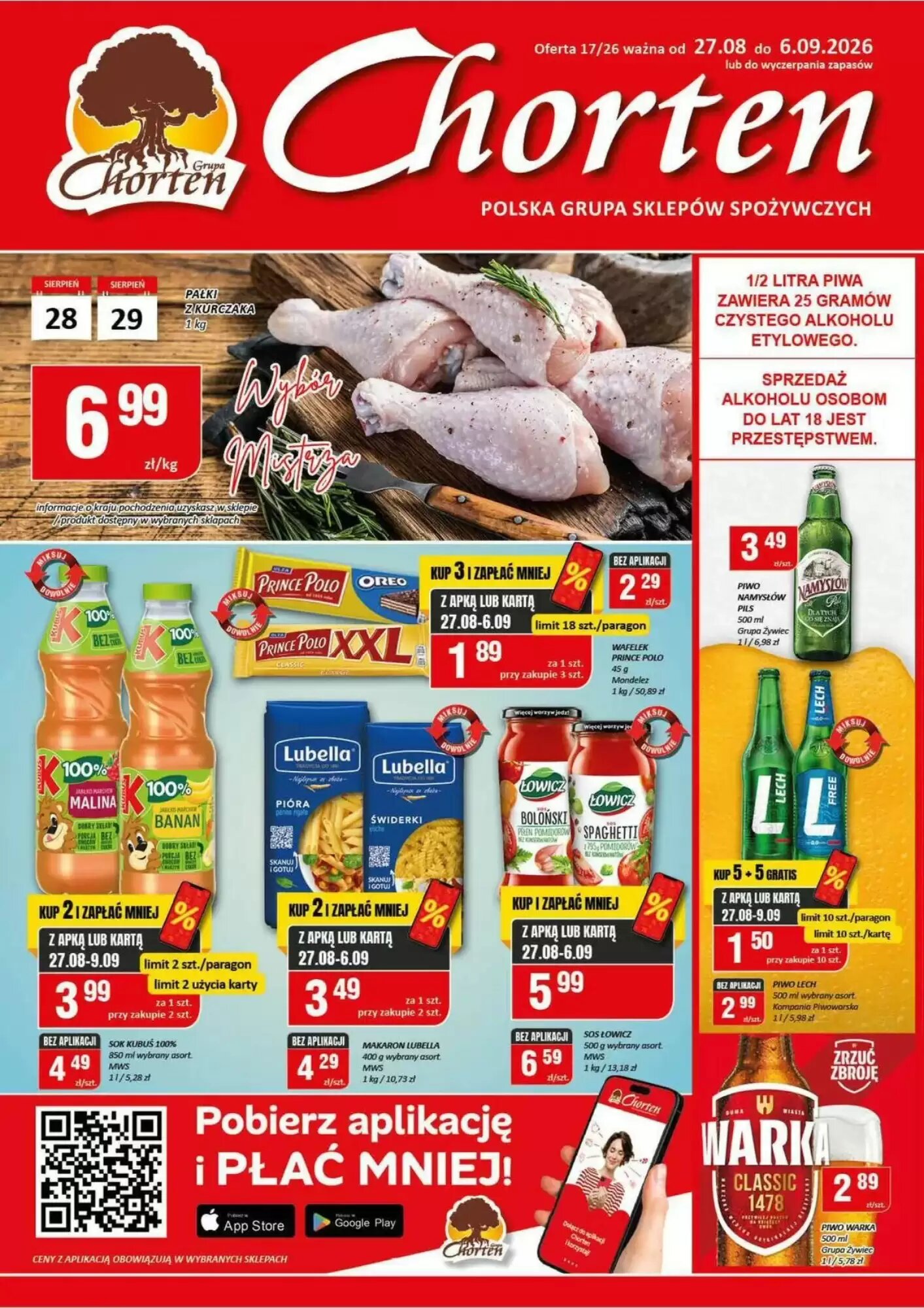 Gazetka promocyjna Chorten ważna od 27.08.2026 - Strona 1.