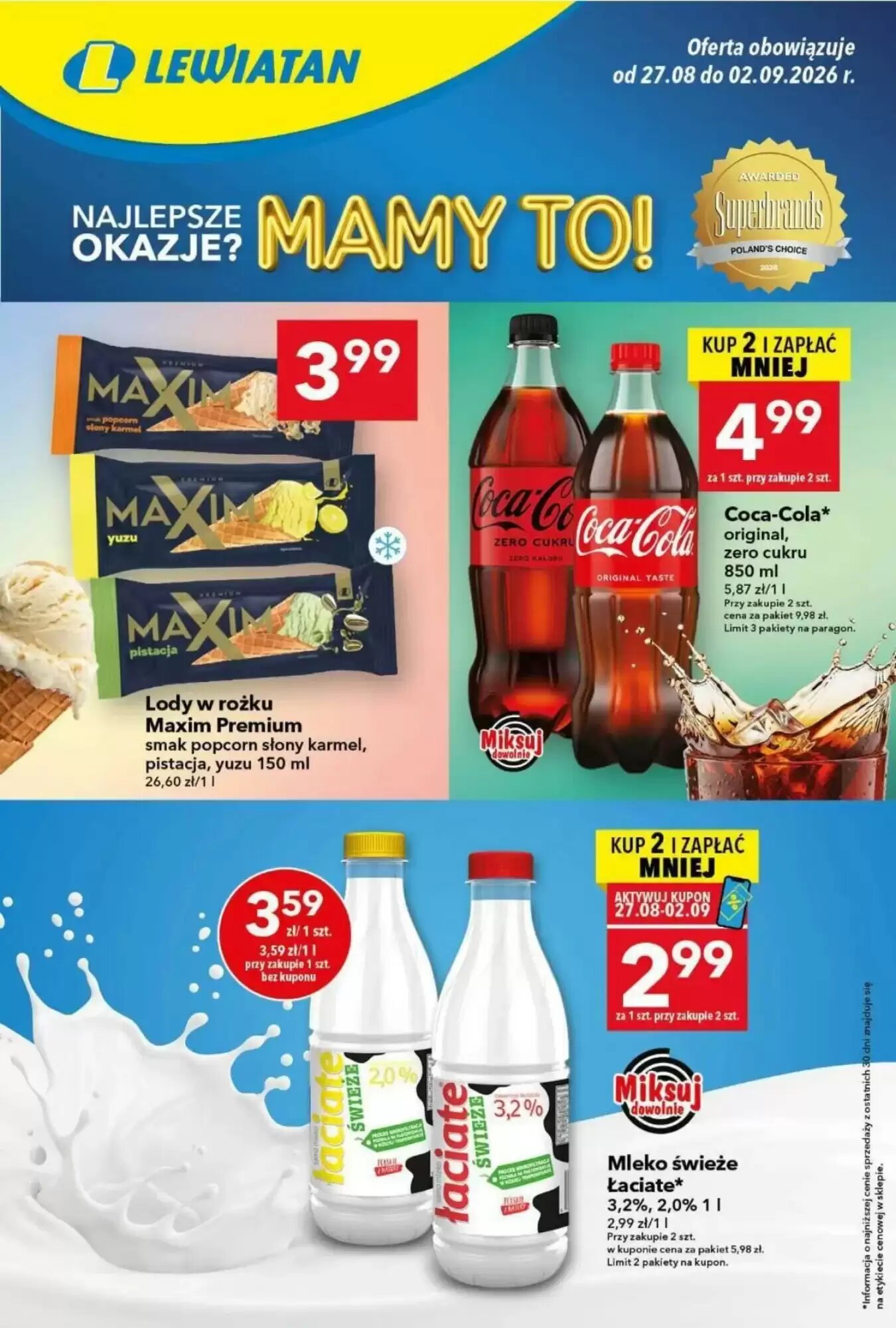 Gazetka promocyjna Lewiatan  ważna od 27.08.2026 - Strona 1.