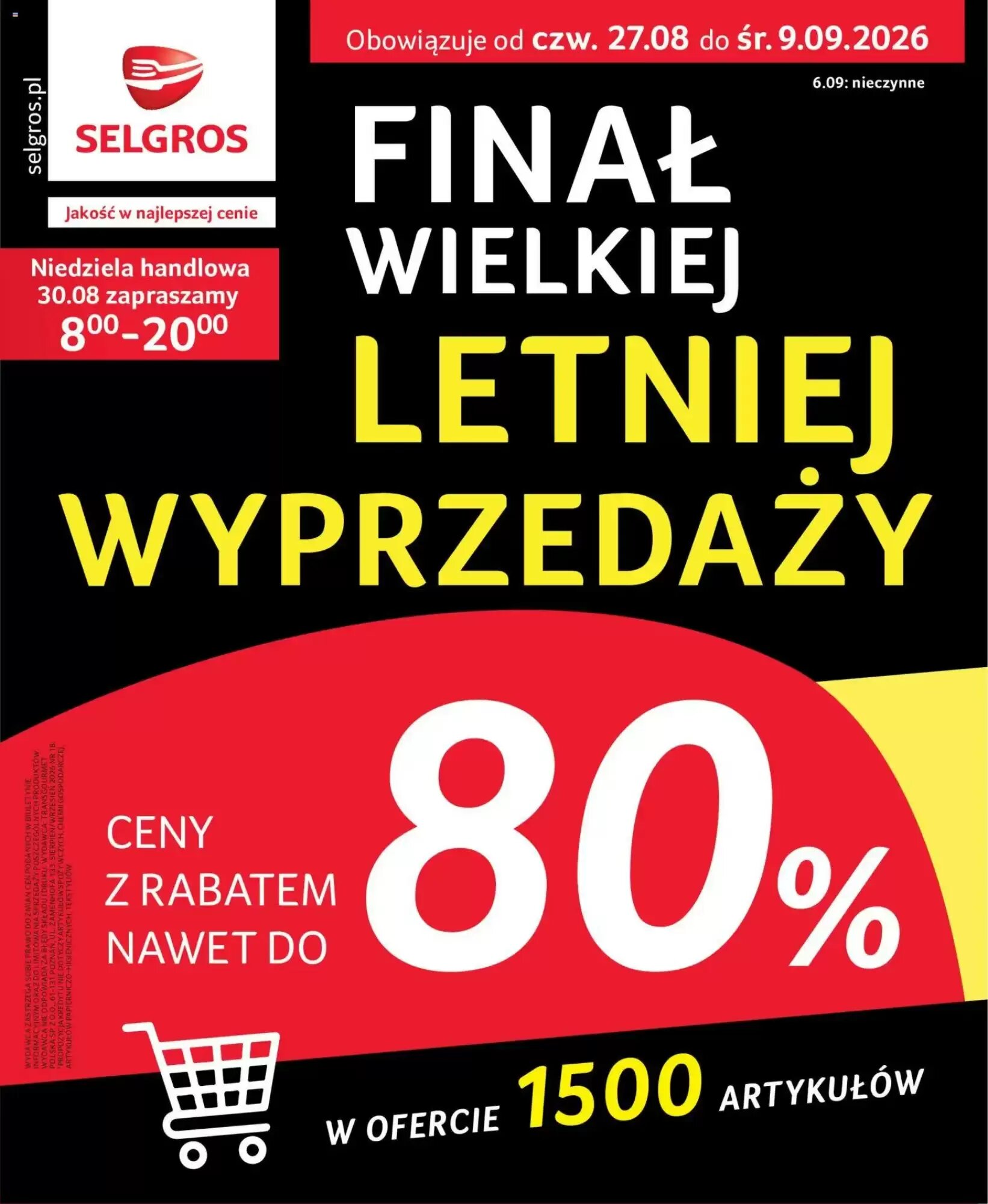 Gazetka promocyjna Selgros  ważna od 27.08.2026 - Strona 1.