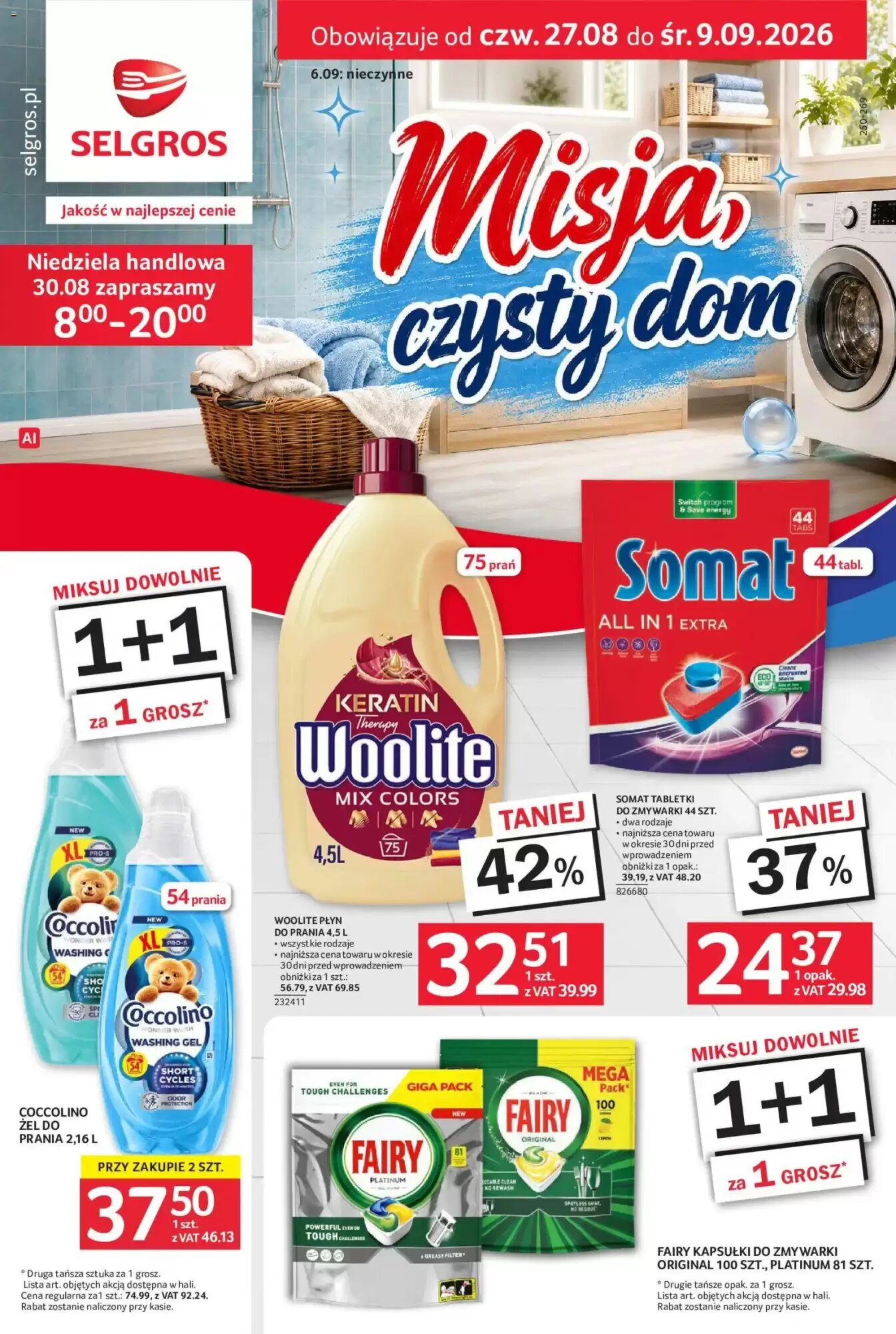 Gazetka promocyjna Selgros ważna od 27.08.2026 - Strona 1.