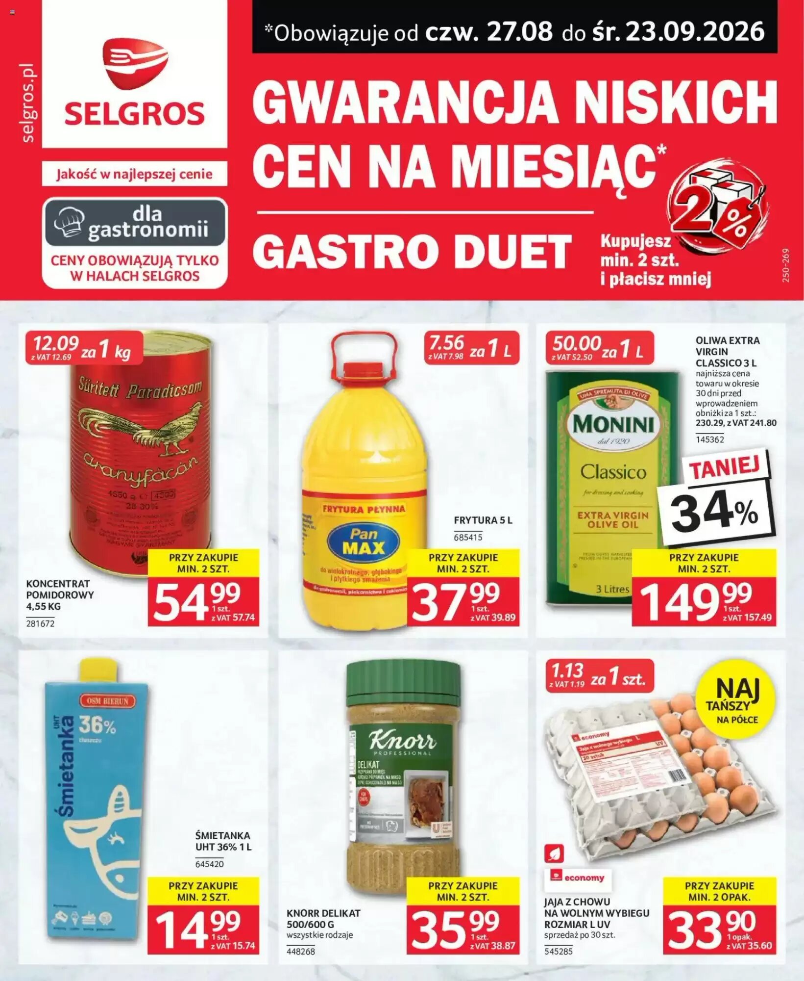 Gazetka promocyjna Selgros ważna od 27.08.2026 - Strona 1.