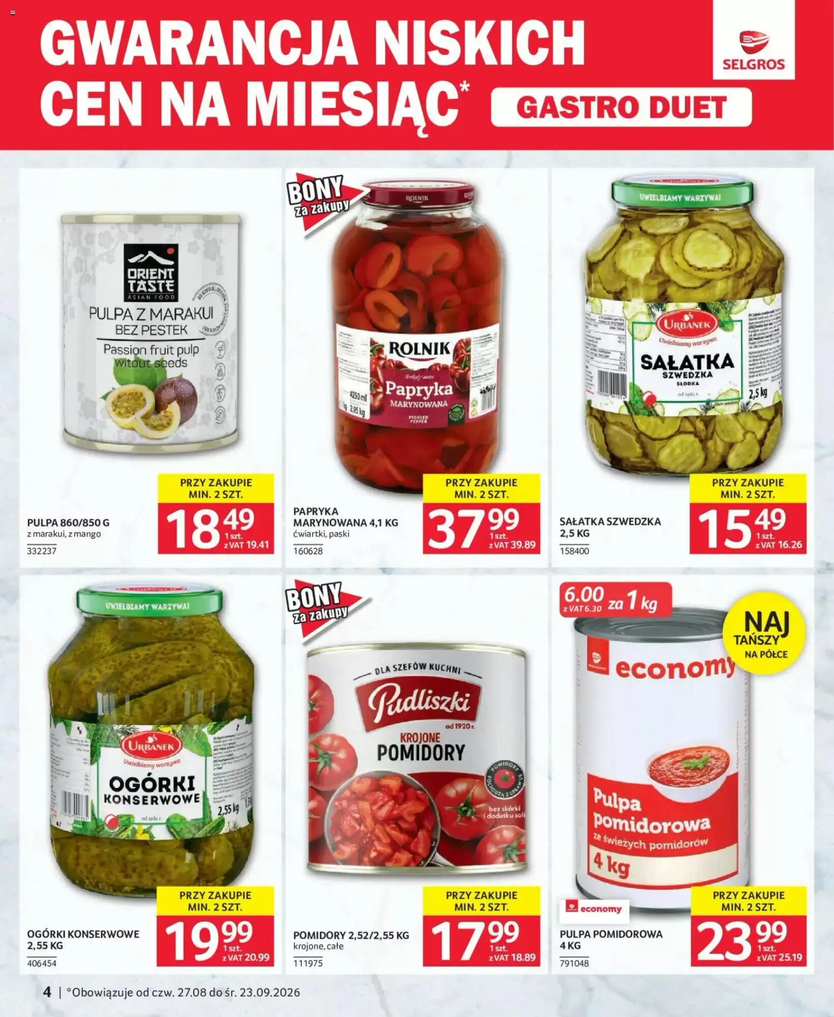 Gazetka promocyjna Selgros  ważna od 27.08.2026 - Strona 4.