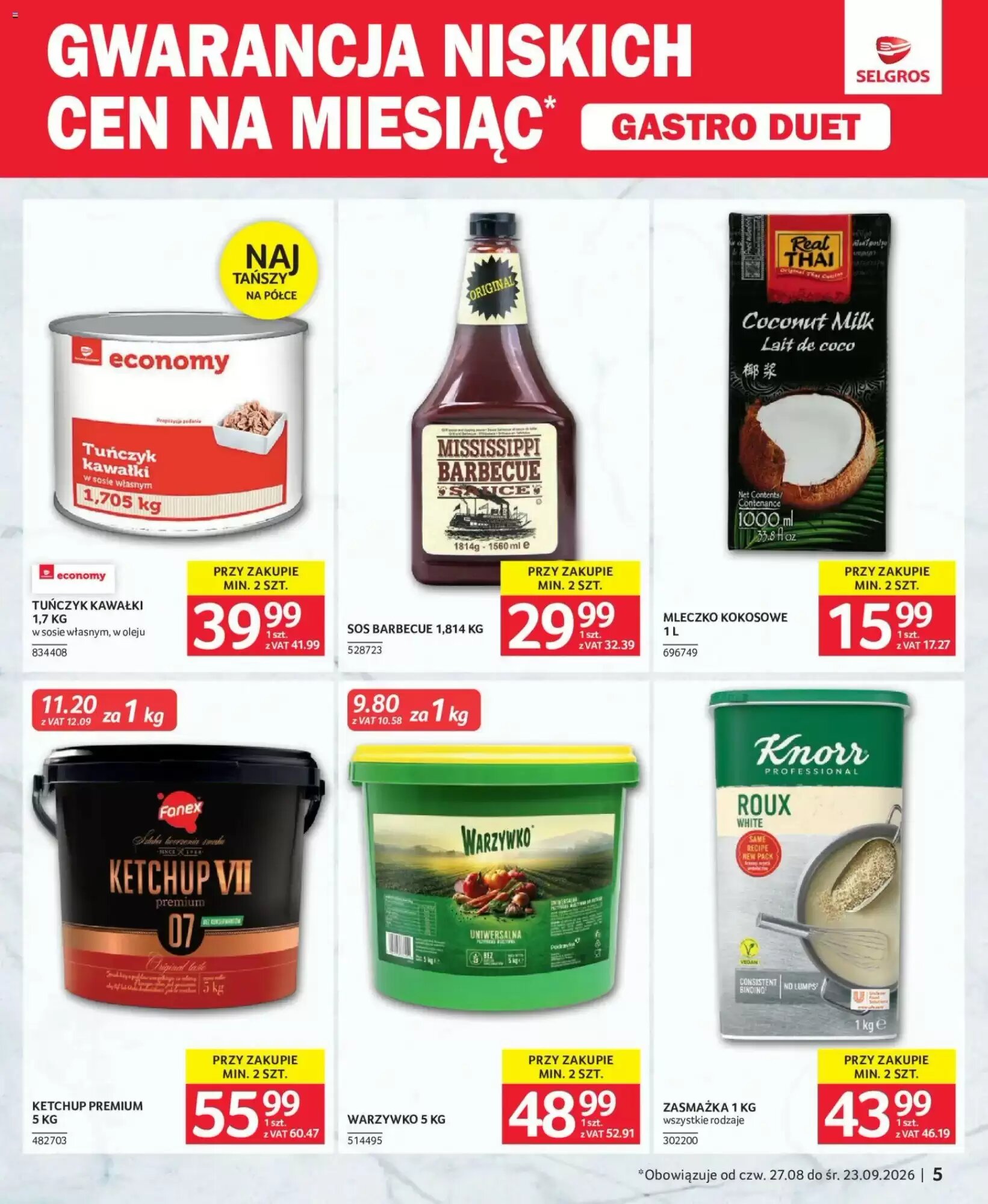 Gazetka promocyjna Selgros  ważna od 27.08.2026 - Strona 5.