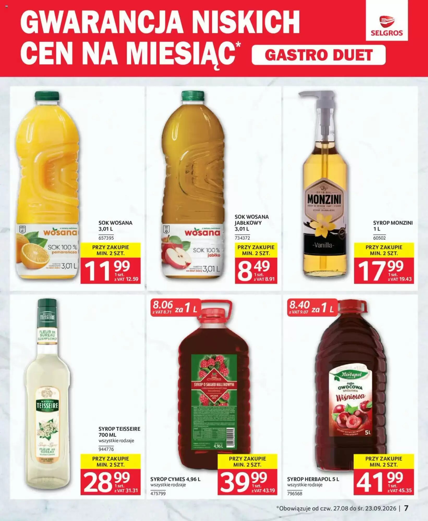 Gazetka promocyjna Selgros  ważna od 27.08.2026 - Strona 7.
