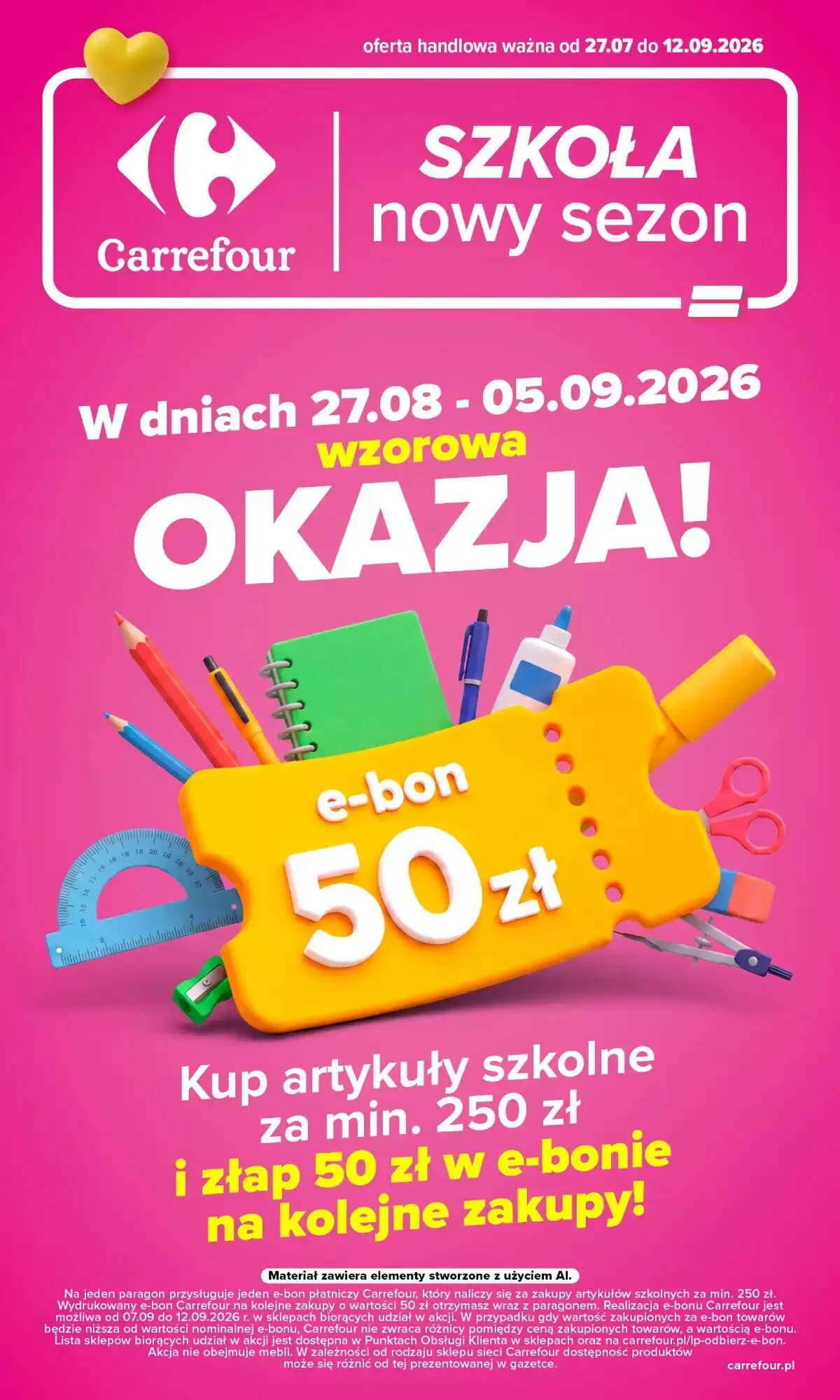 Gazetka promocyjna Carrefour  ważna od 27.08.2026 - Strona 1.