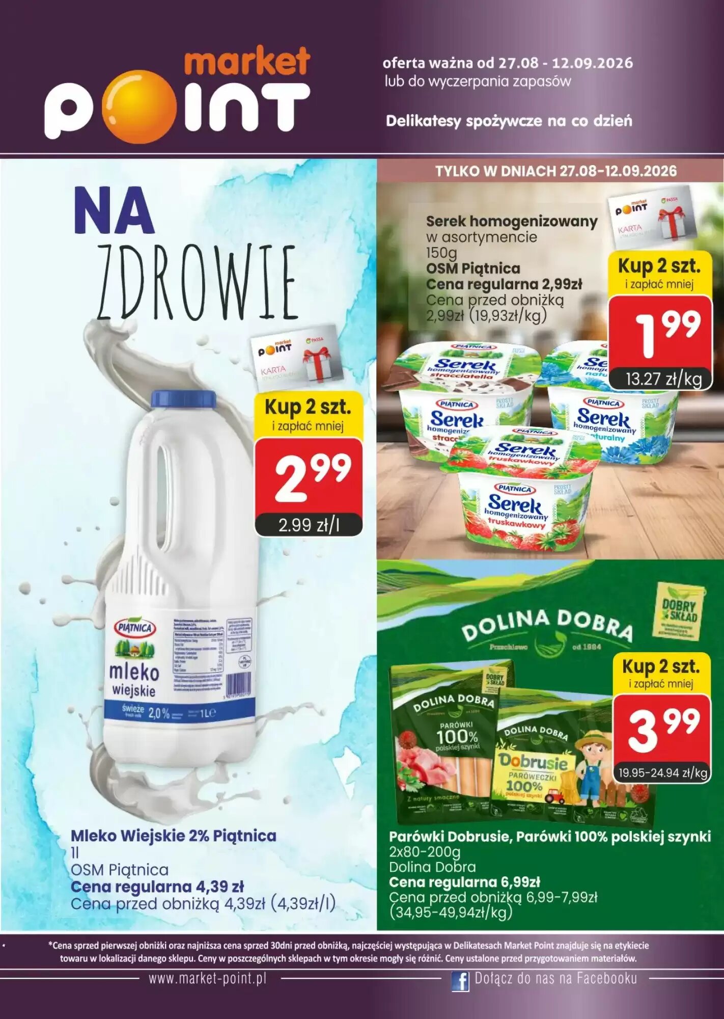 Gazetka promocyjna Market Point ważna od 27.08.2026 - Strona 1.
