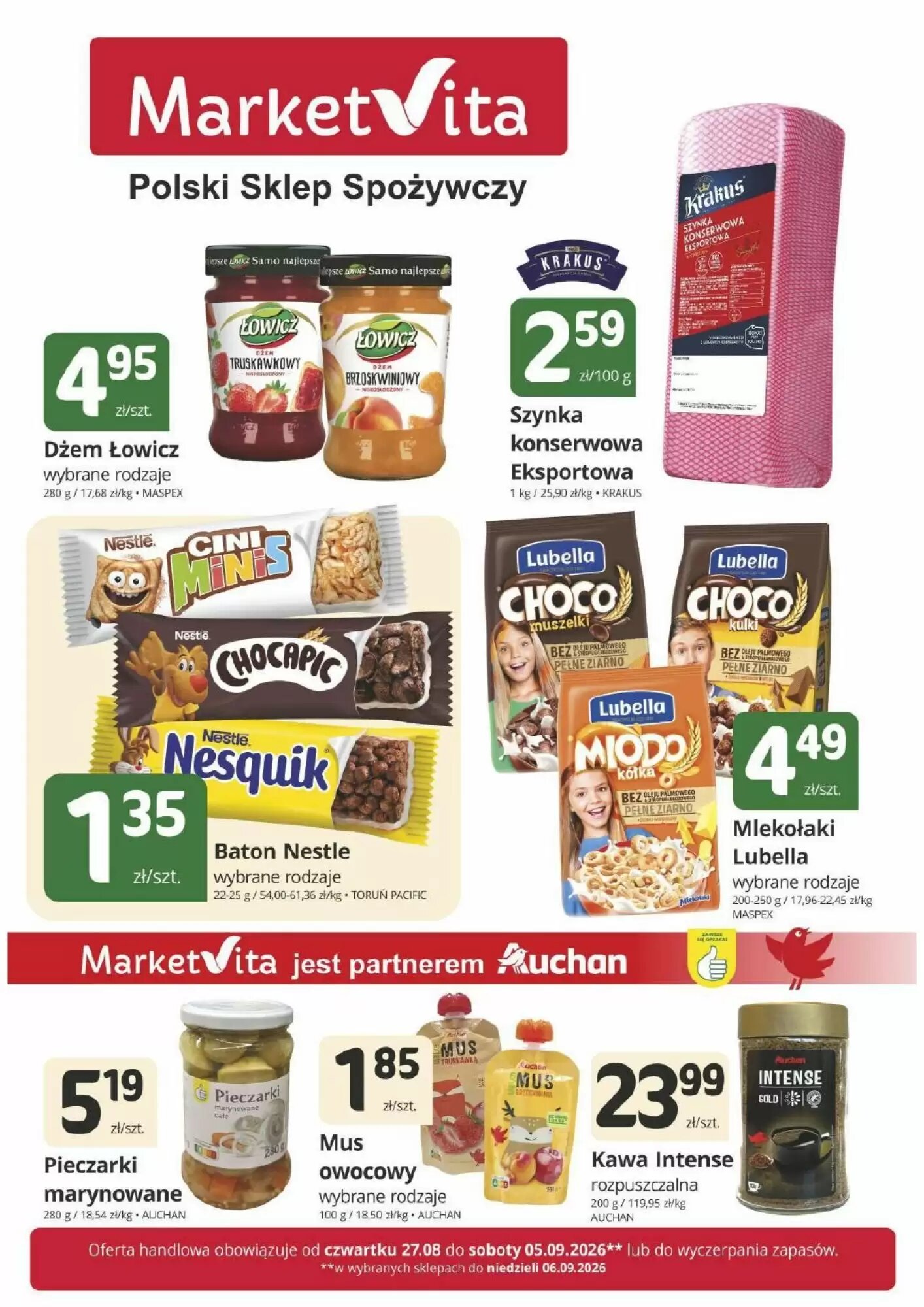 Gazetka promocyjna Marketvita ważna od 27.08.2026 - Strona 1.