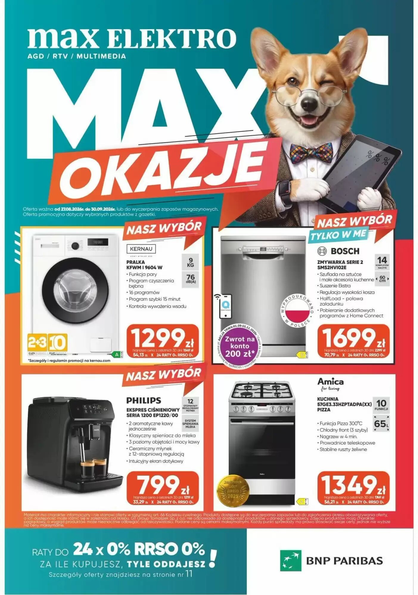 Gazetka promocyjna Max Elektro ważna od 27.08.2026 - Strona 1.