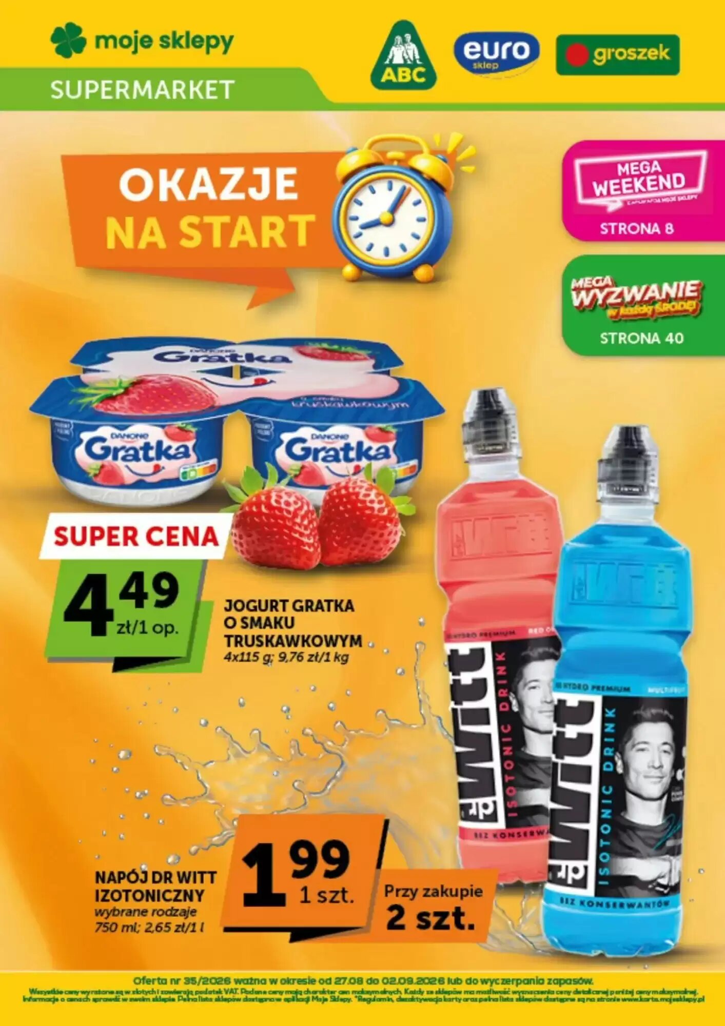 Gazetka promocyjna Groszek ważna od 27.08.2026 - Strona 1.