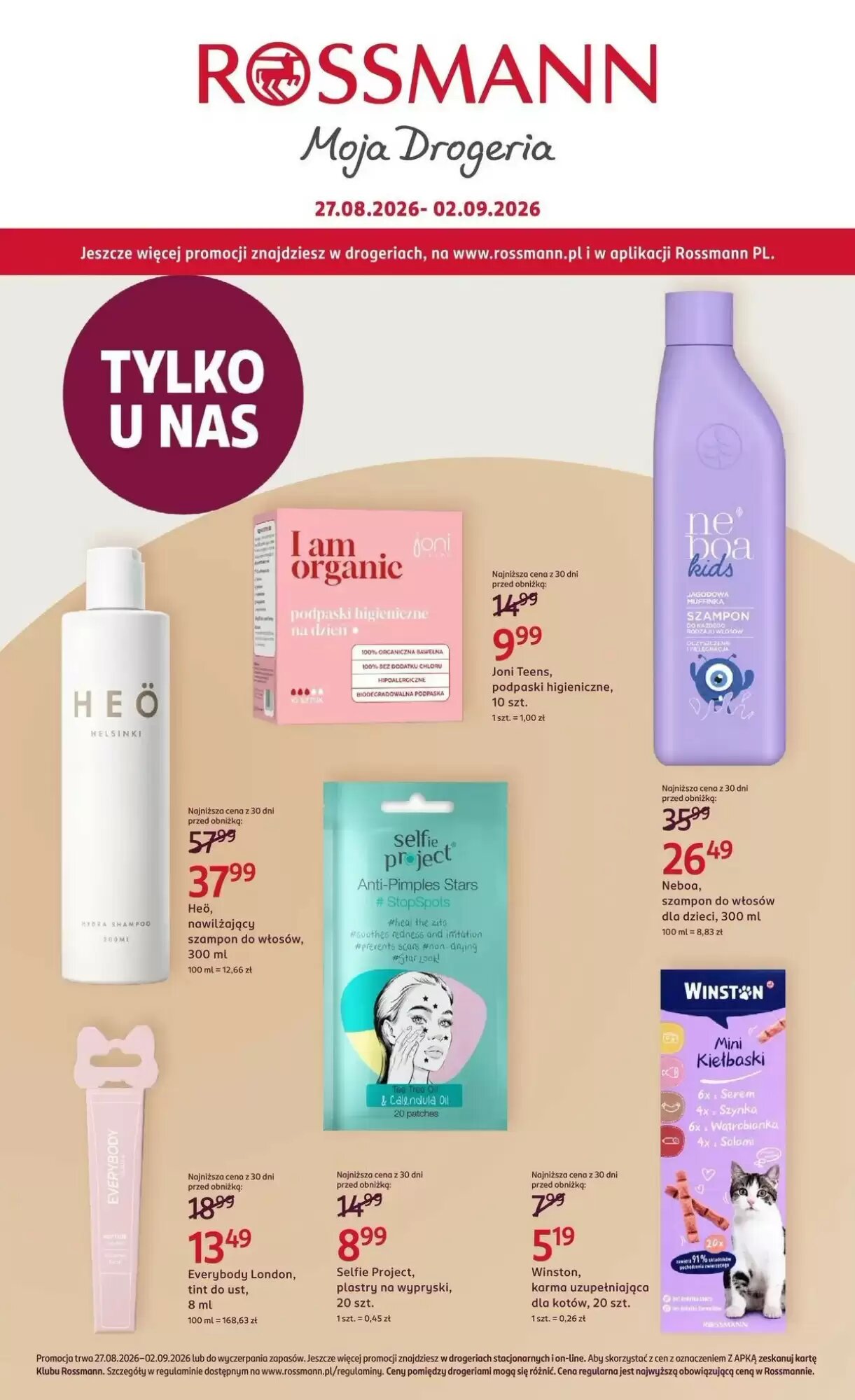 Gazetka promocyjna Rossmann  ważna od 27.08.2026 - Strona 1.
