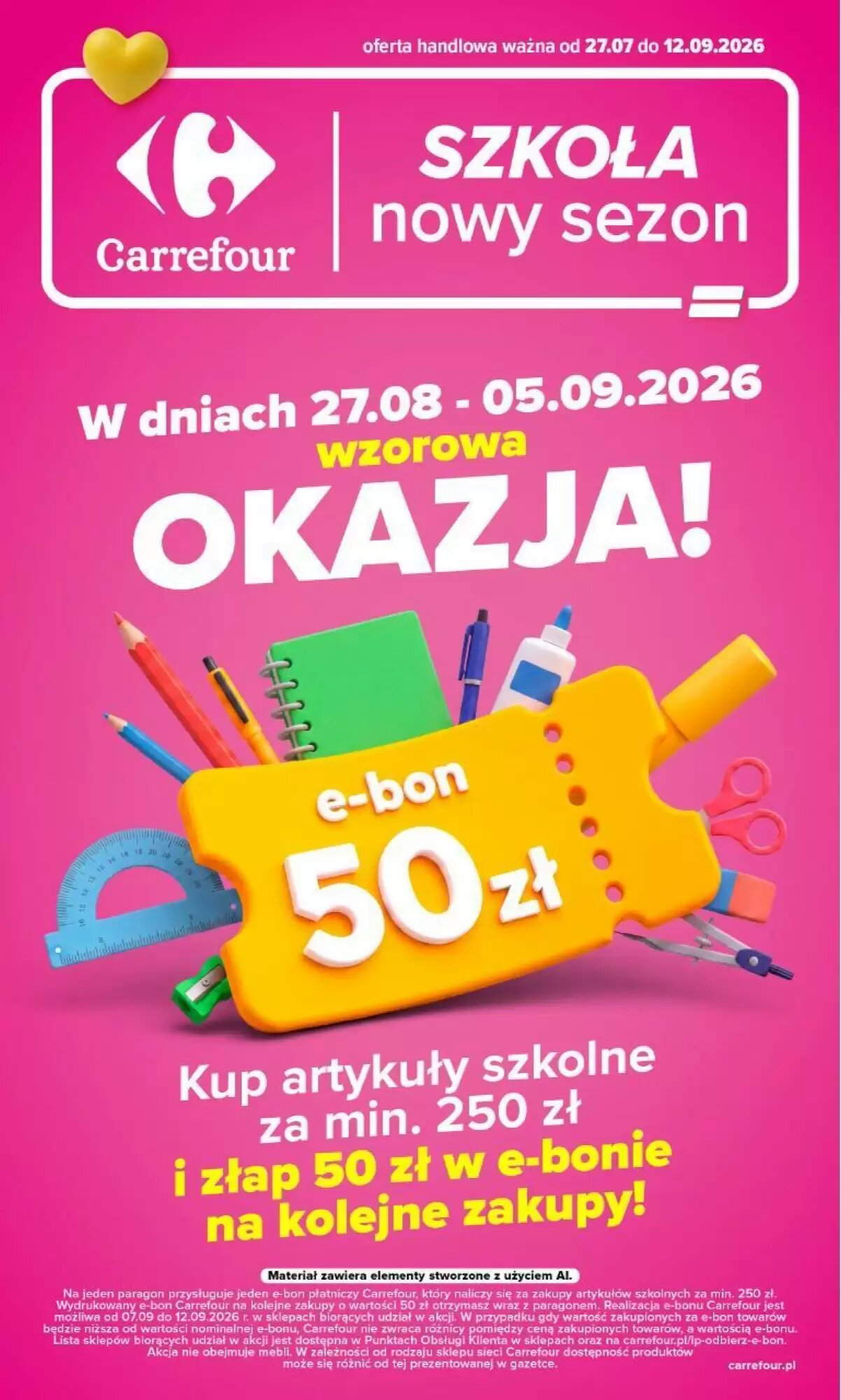 Gazetka promocyjna Carrefour Market  ważna od 27.08.2026 - Strona 1.