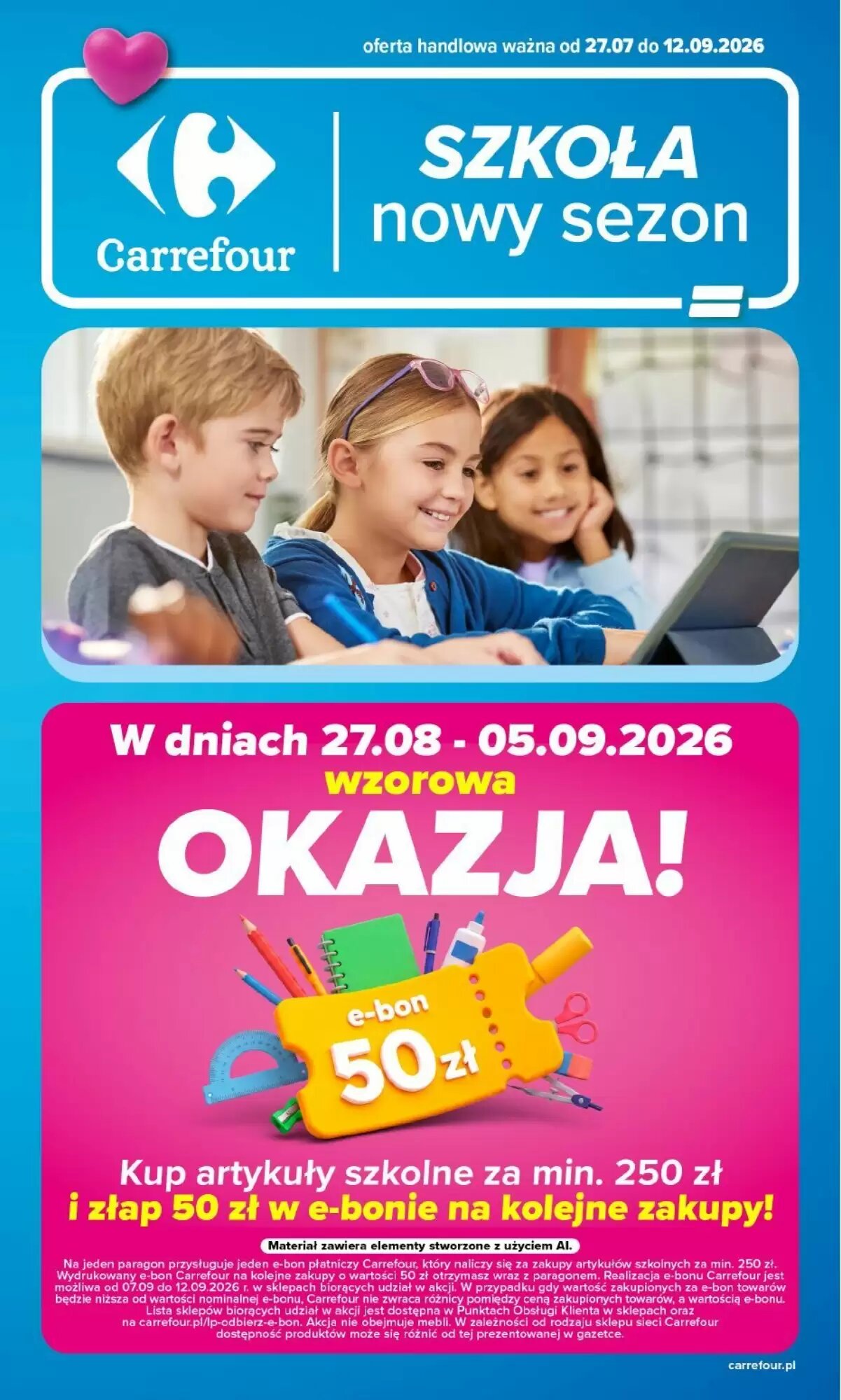 Gazetka promocyjna Carrefour  ważna od 27.08.2026 - Strona 1.
