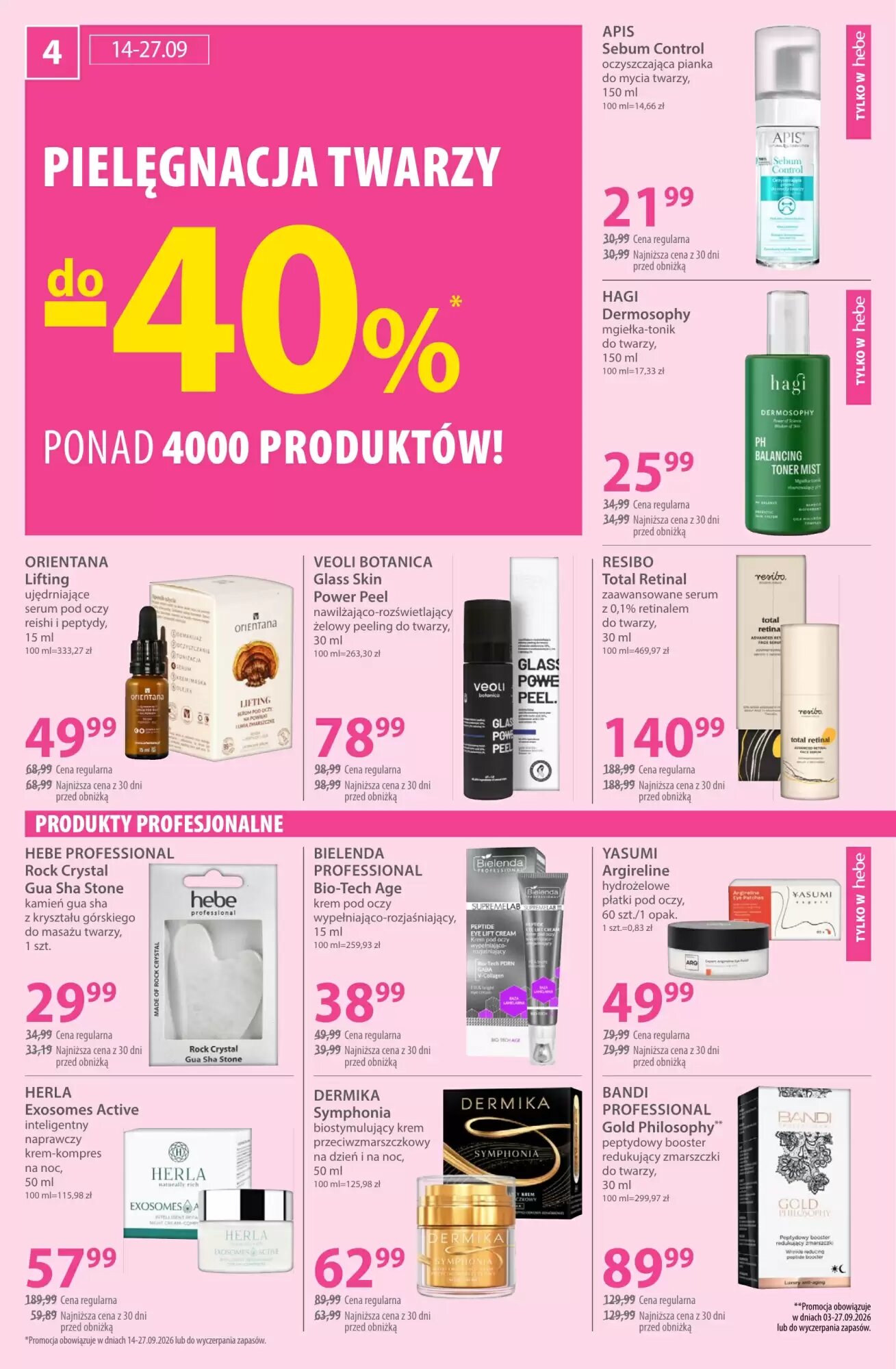 Gazetka promocyjna Hebe  ważna od 03.09.2026 - Strona 4.