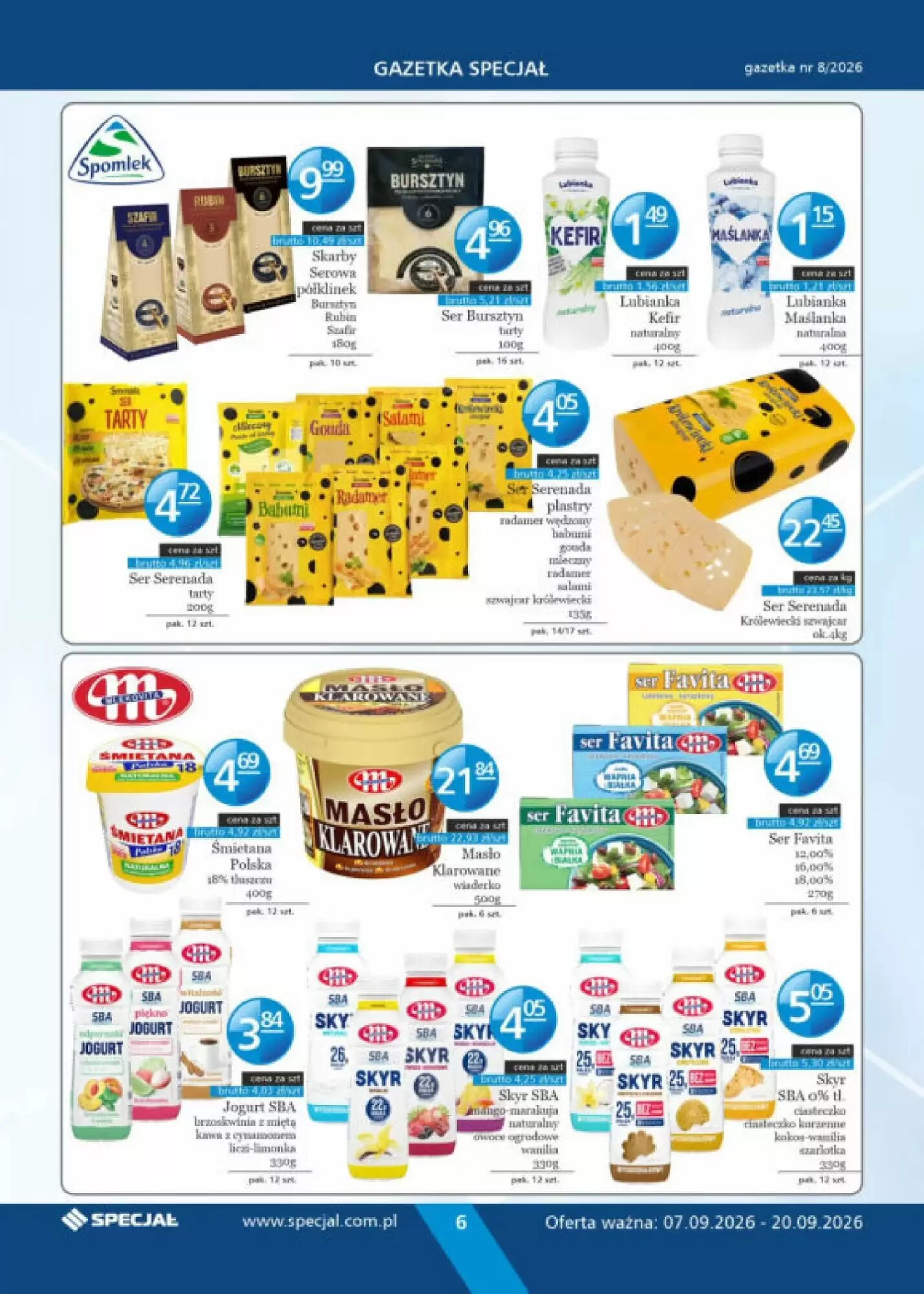 Gazetka promocyjna Specjał  ważna od 07.09.2026 - Strona 6.