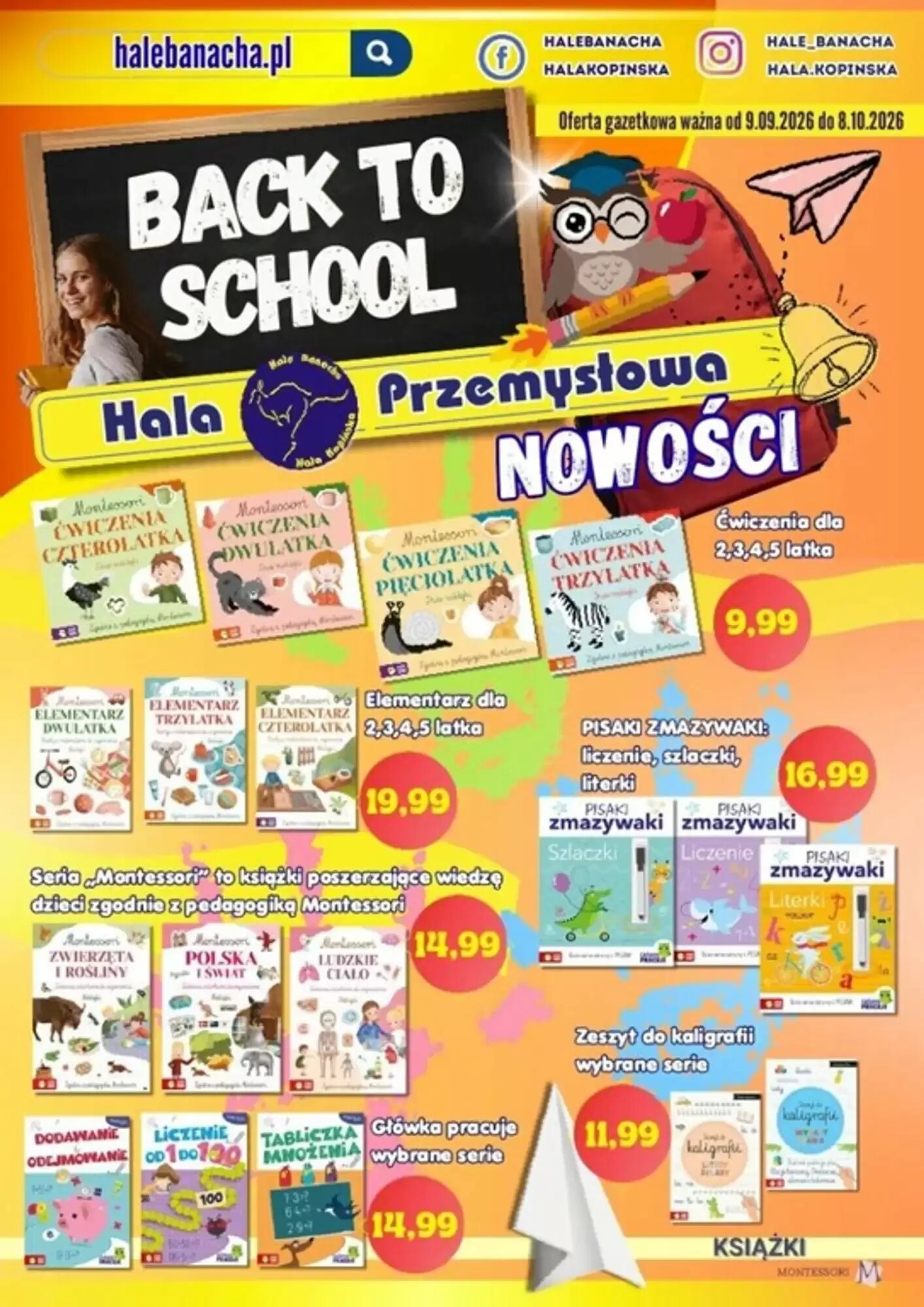 Gazetka promocyjna Hale Banacha  ważna od 09.09.2026 - Strona 1.