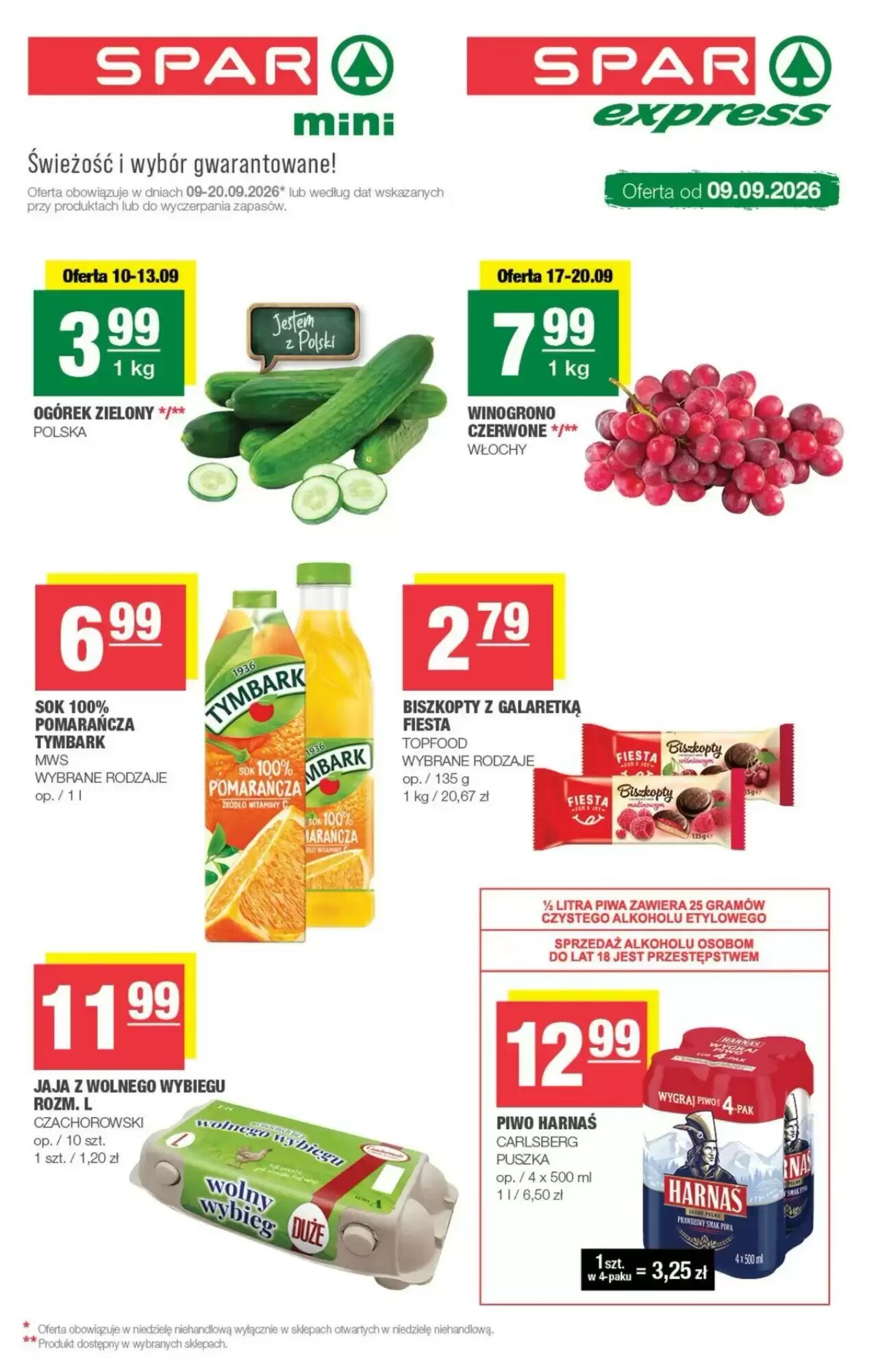 Gazetka promocyjna SPAR mini  ważna od 09.09.2026 - Strona 1.