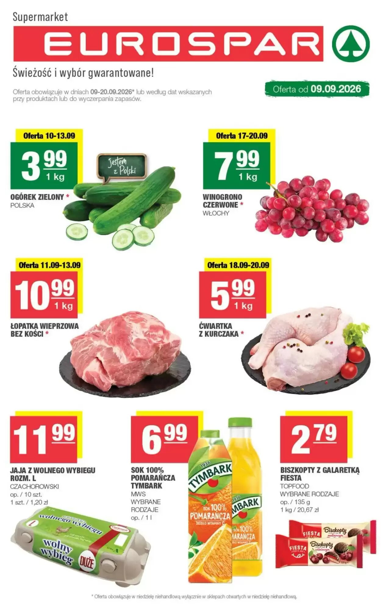 Gazetka promocyjna Eurospar ważna od 09.09.2026 - Strona 1.