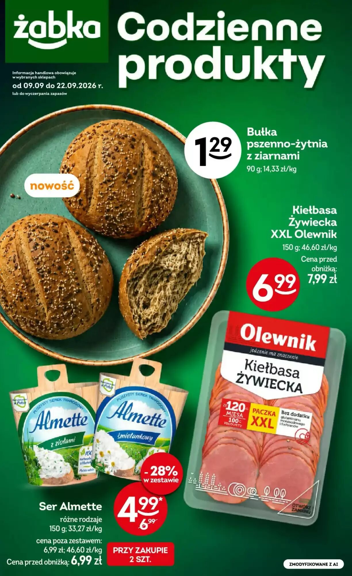 Gazetka promocyjna Żabka  ważna od 09.09.2026 - Strona 1.
