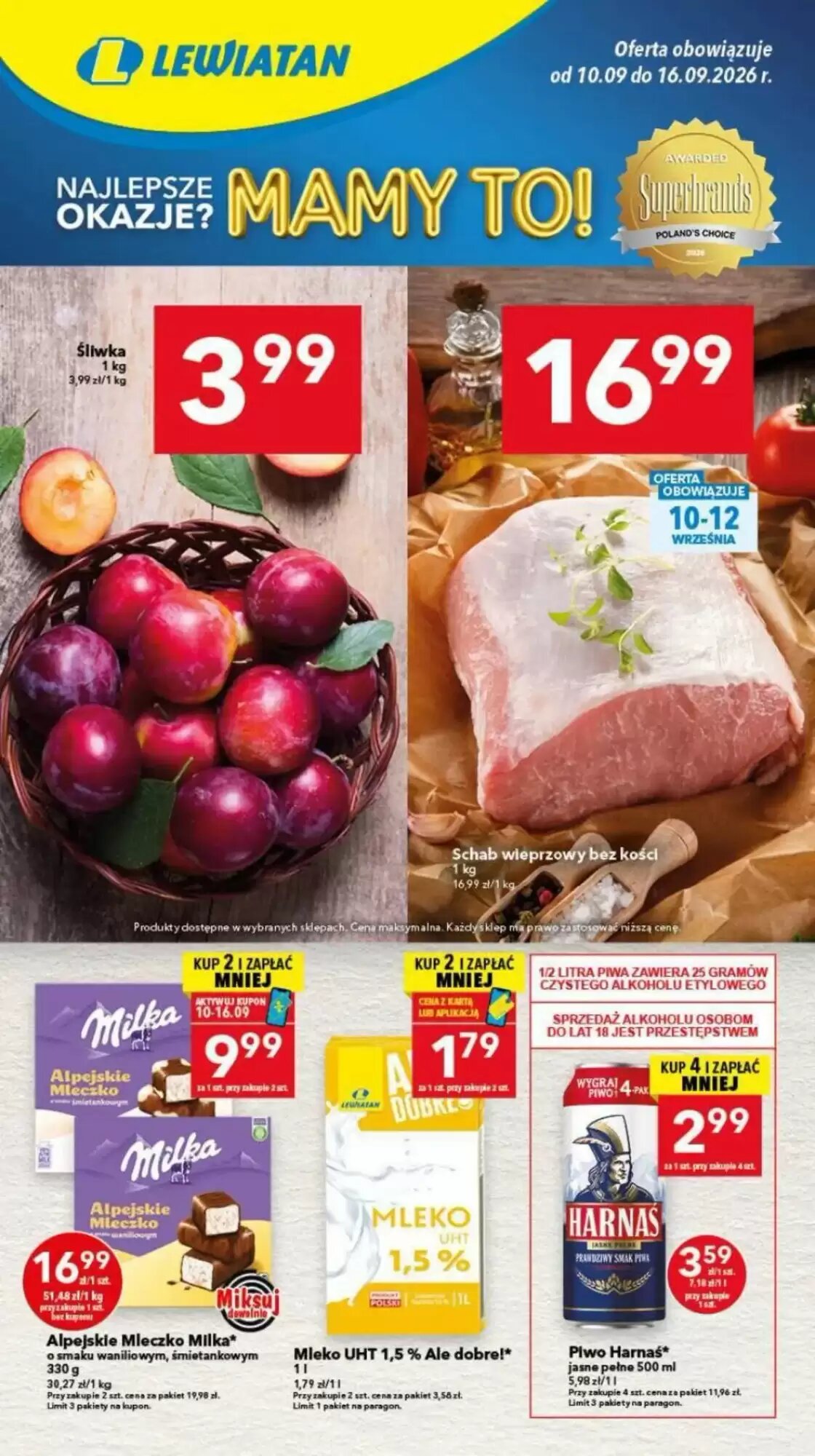 Gazetka promocyjna Lewiatan  ważna od 10.09.2026 - Strona 1.