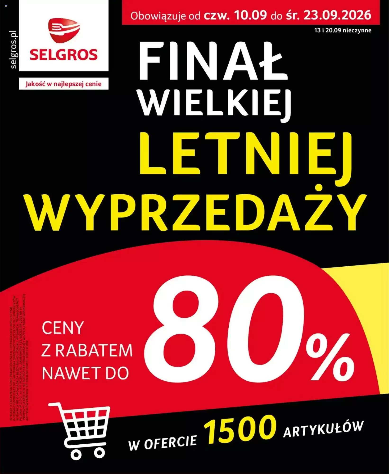 Gazetka promocyjna Selgros  ważna od 10.09.2026 - Strona 1.