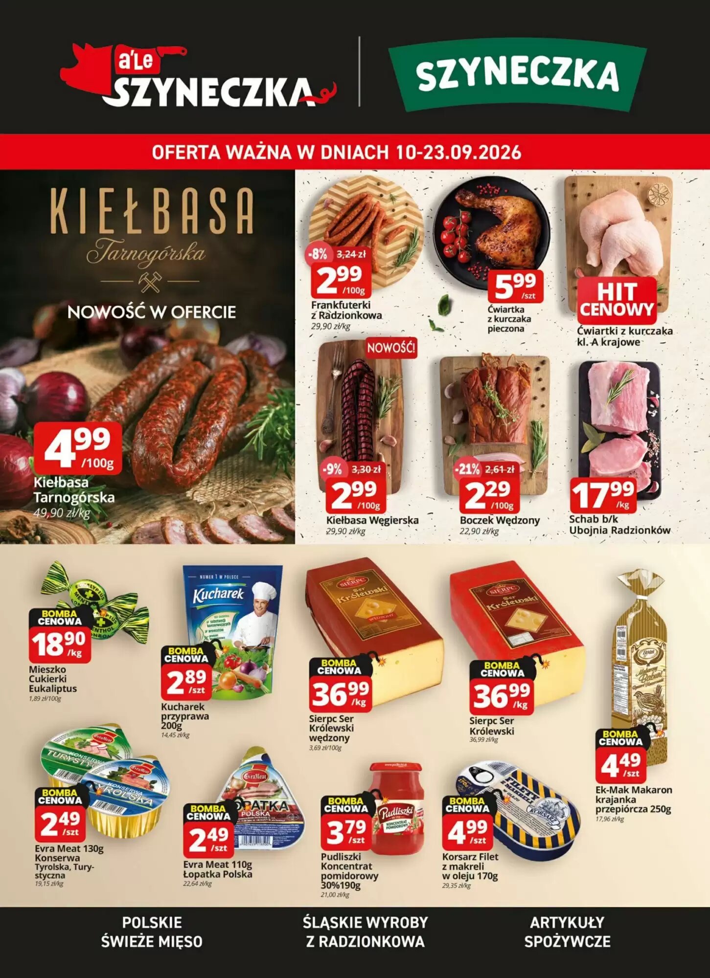 Gazetka promocyjna Szyneczka ważna od 10.09.2026 - Strona 1.