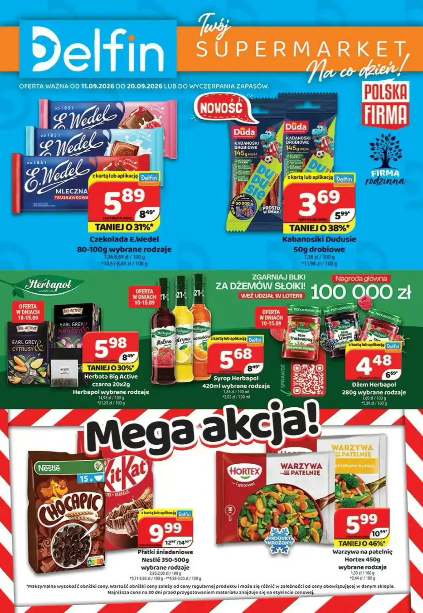 Gazetka promocyjna Delfin  ważna od 11.09.2026 - Strona 1.