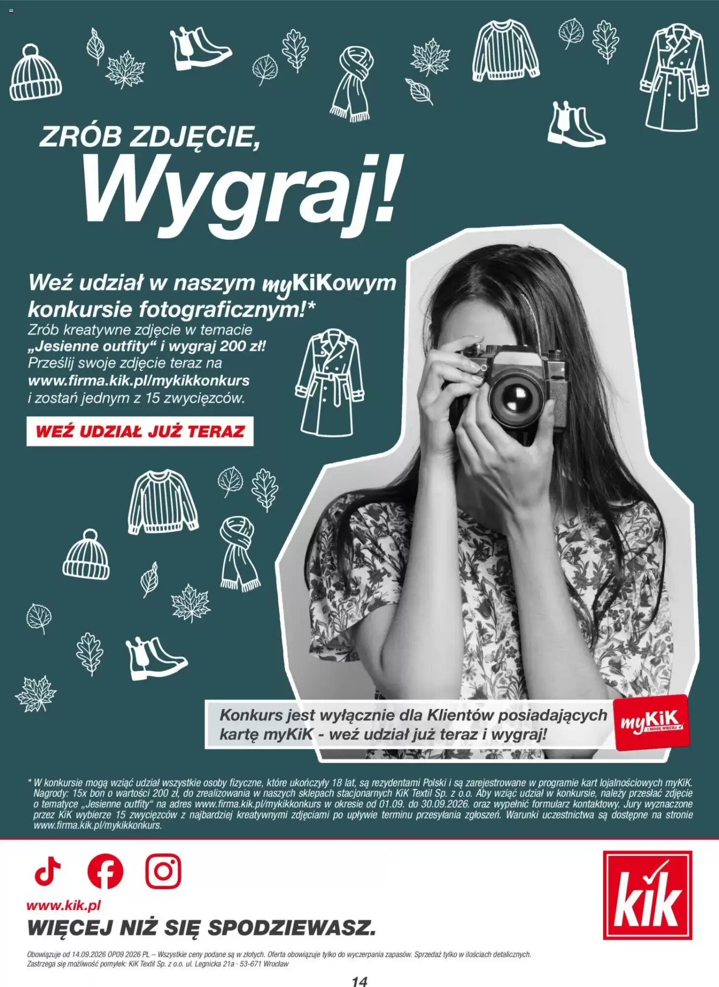 Gazetka promocyjna KiK  ważna od 14.09.2026 - Strona 14.