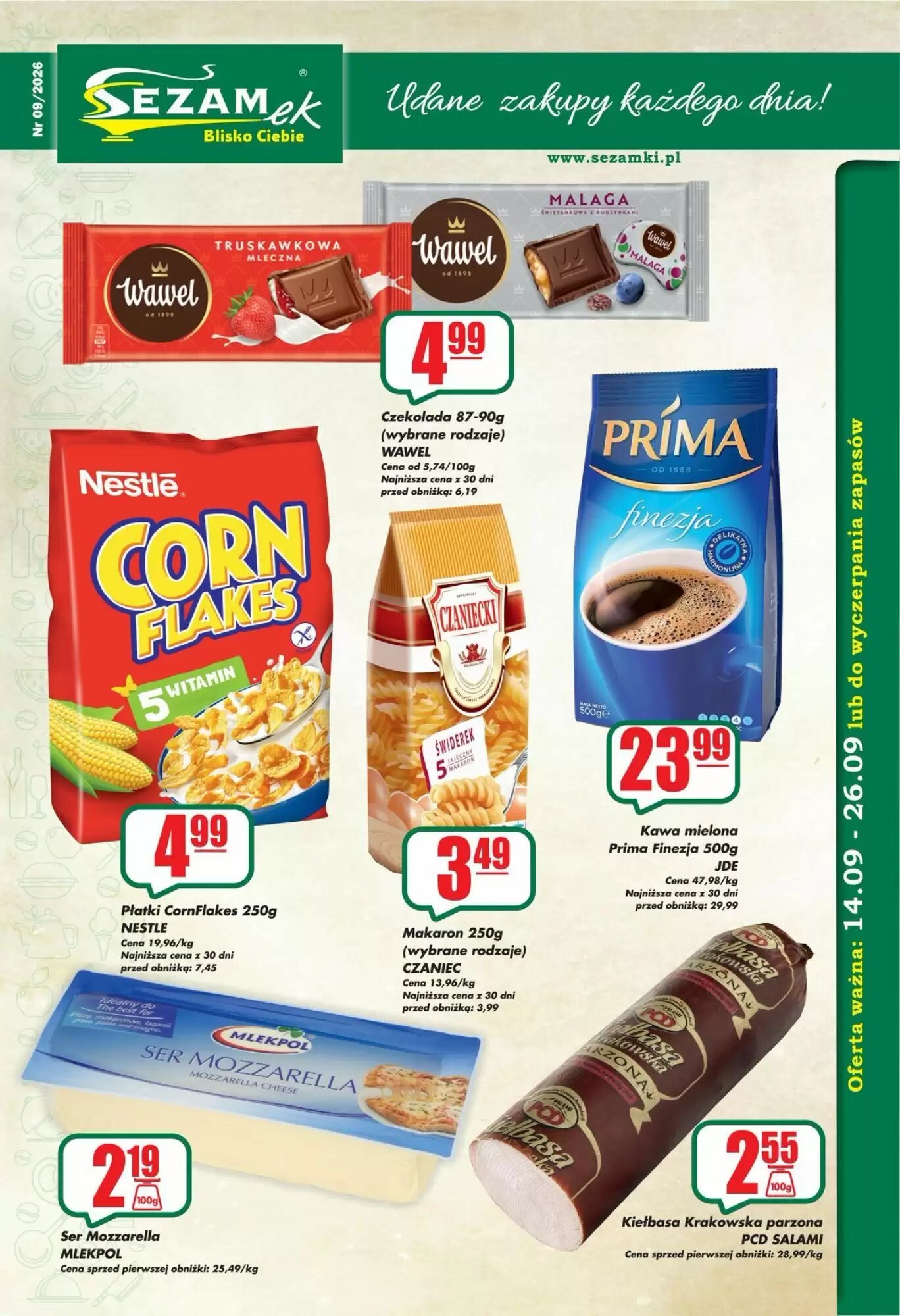 Gazetka promocyjna Sezamek  ważna od 14.09.2026 - Strona 1.