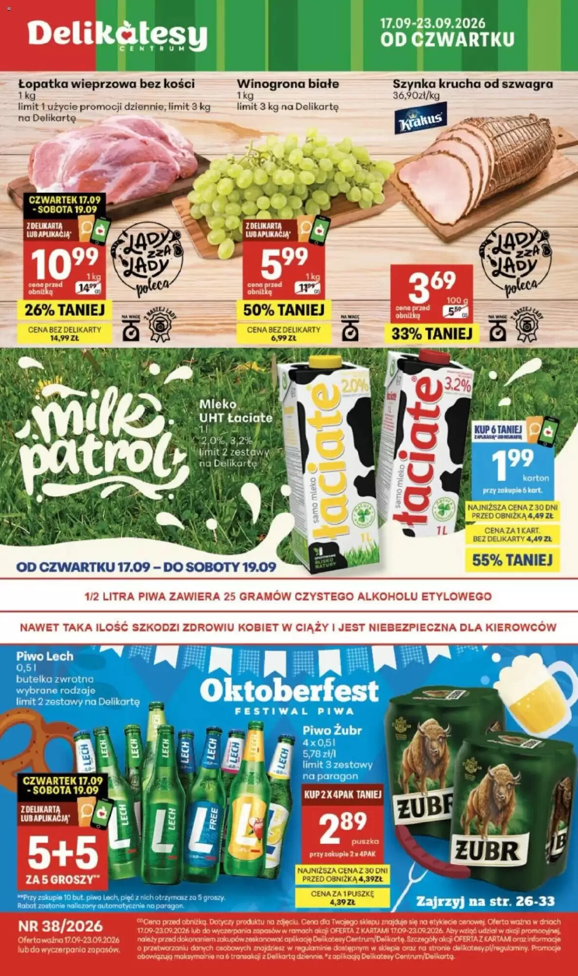 Gazetka promocyjna Delikatesy Centrum ważna od 17.09.2026 - Strona 1.