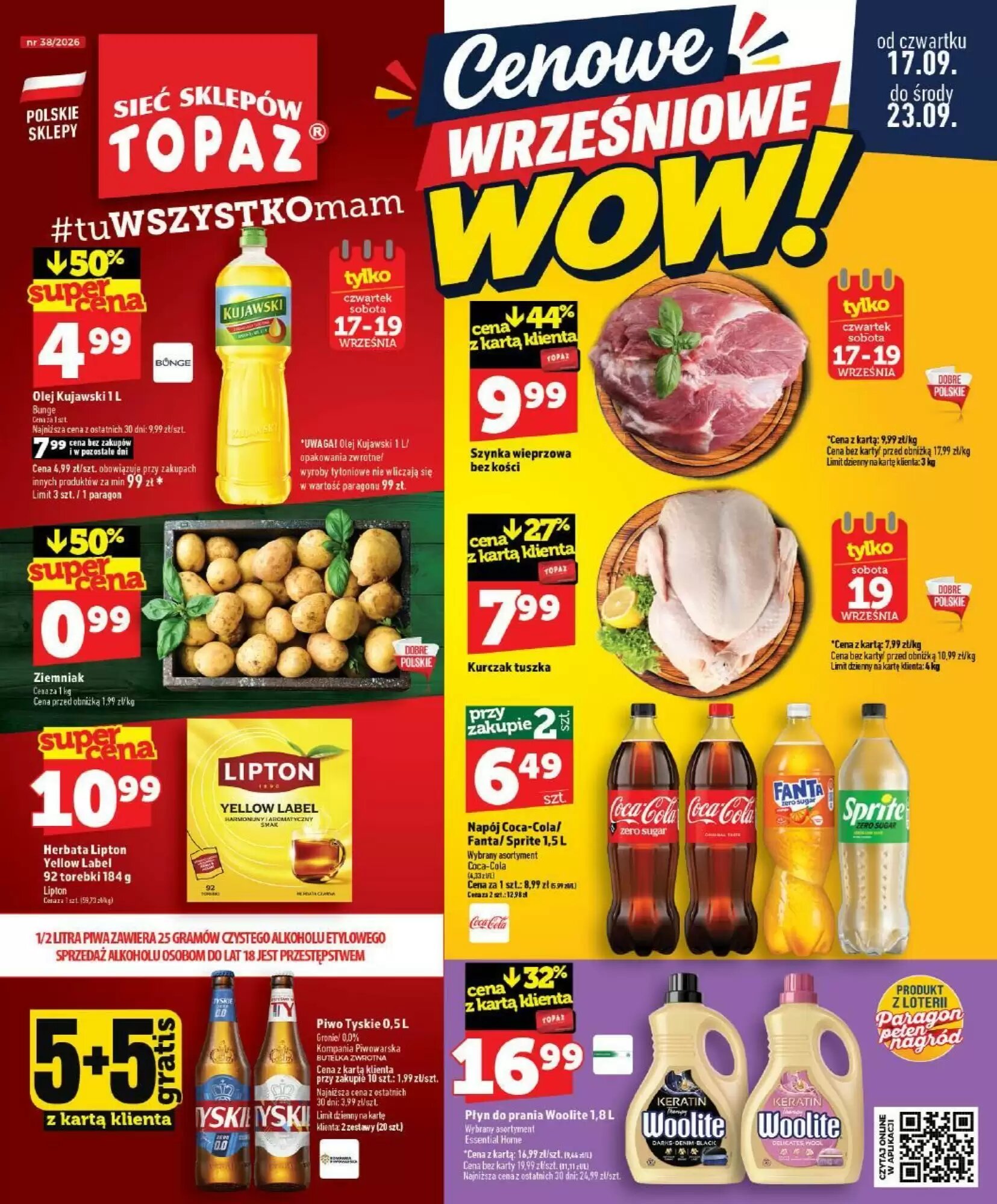 Gazetka promocyjna Topaz ważna od 17.09.2026 - Strona 1.