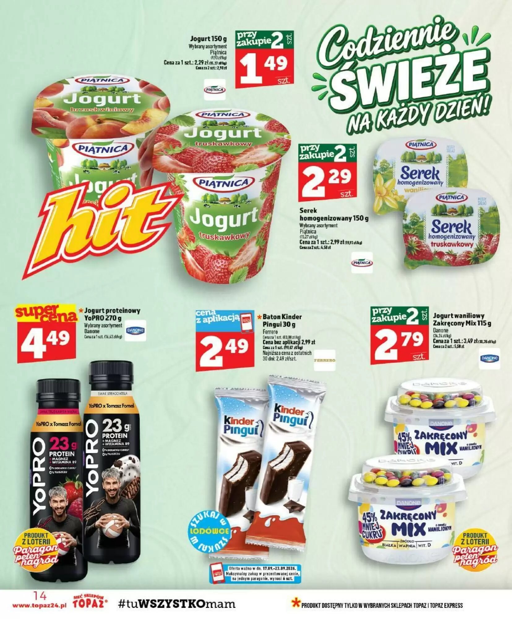 Gazetka promocyjna Topaz  ważna od 17.09.2026 - Strona 14.