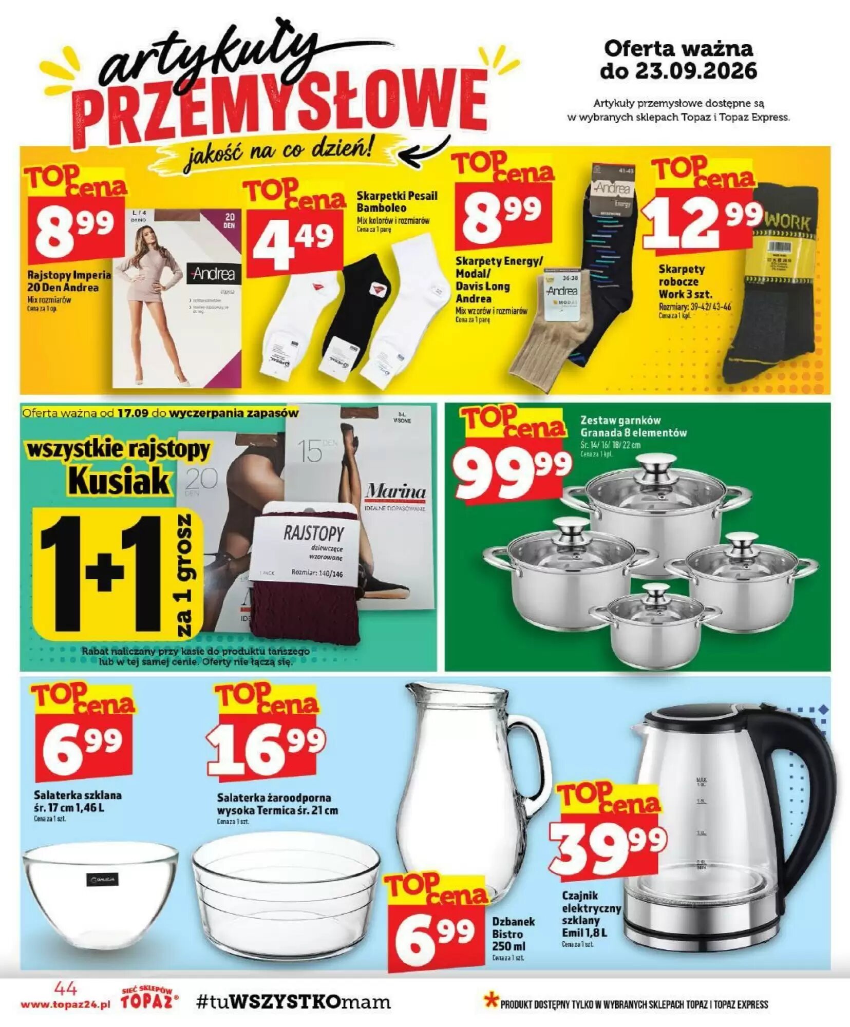 Gazetka promocyjna Topaz  ważna od 17.09.2026 - Strona 44.