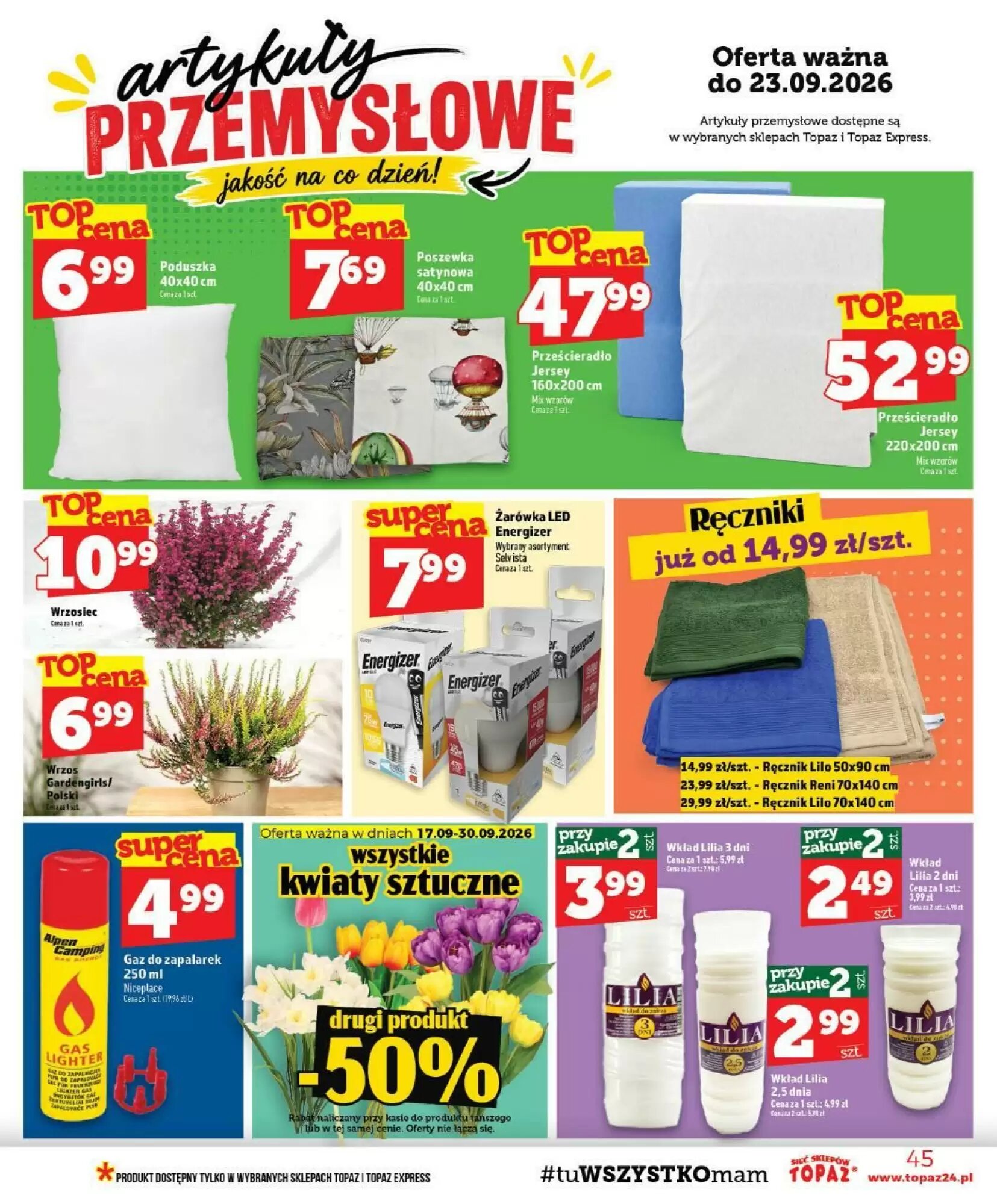 Gazetka promocyjna Topaz  ważna od 17.09.2026 - Strona 45.
