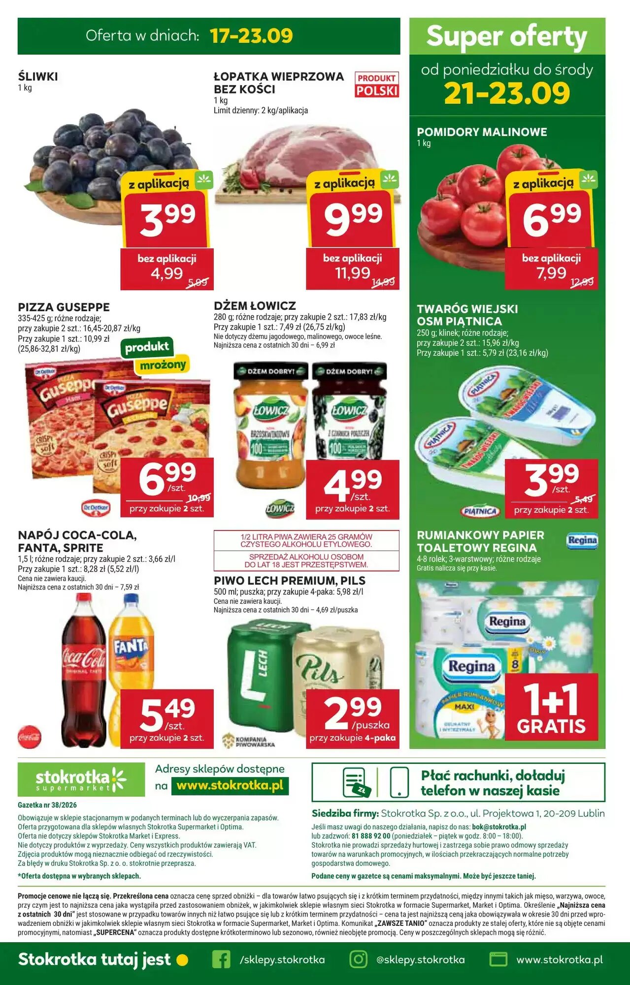 Gazetka promocyjna Stokrotka  ważna od 17.09.2026 - Strona 45.