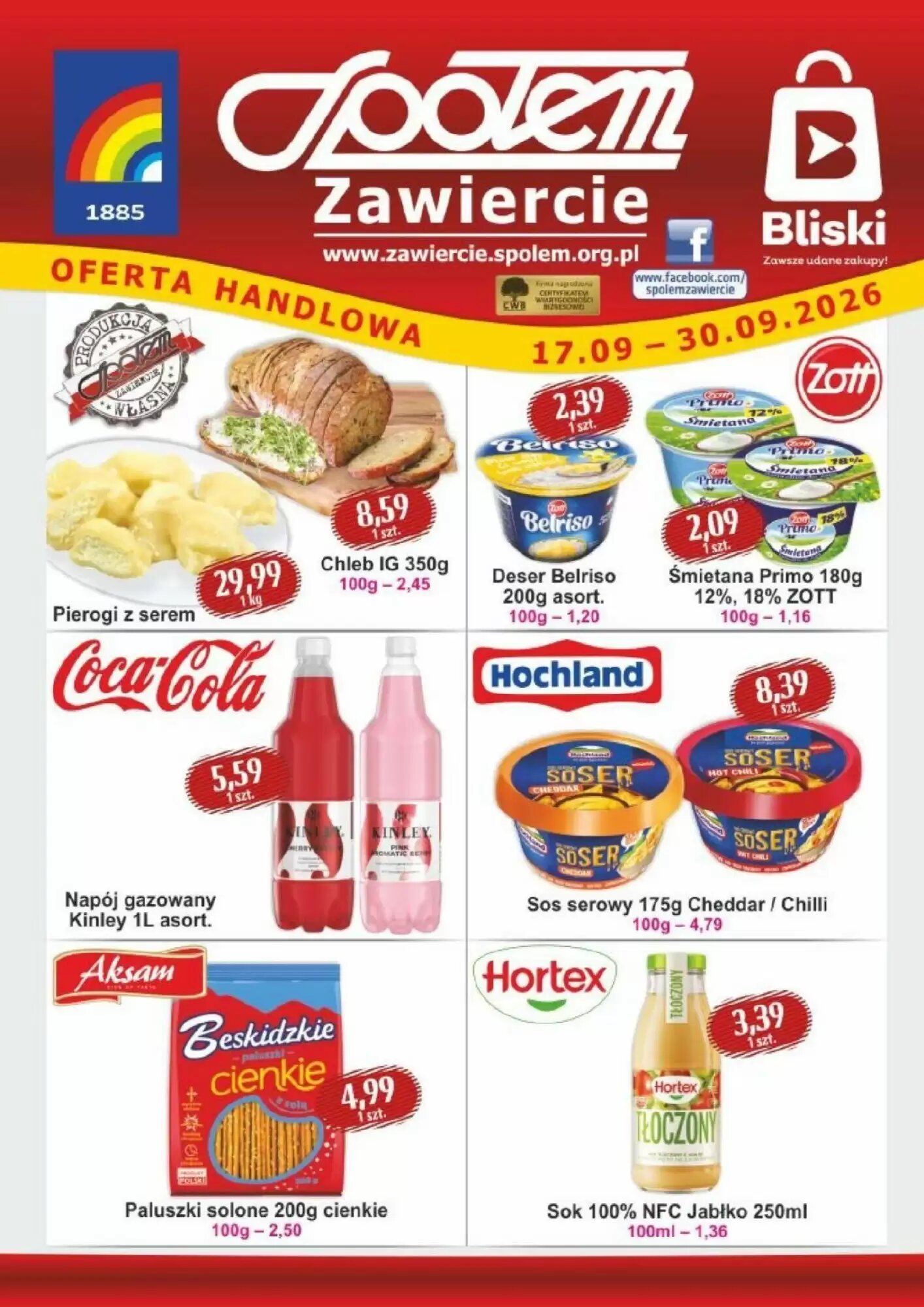 Gazetka promocyjna Społem ważna od 17.09.2026 - Strona 1.