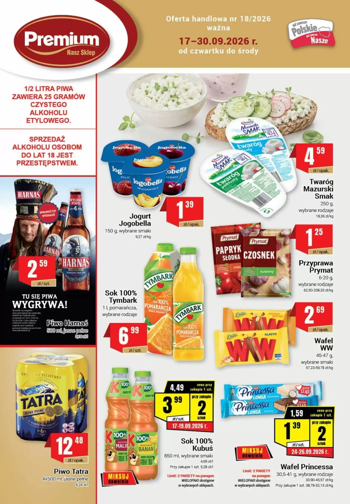Gazetka promocyjna Premium Nasz Sklep  ważna od 17.09.2026 - Strona 1.