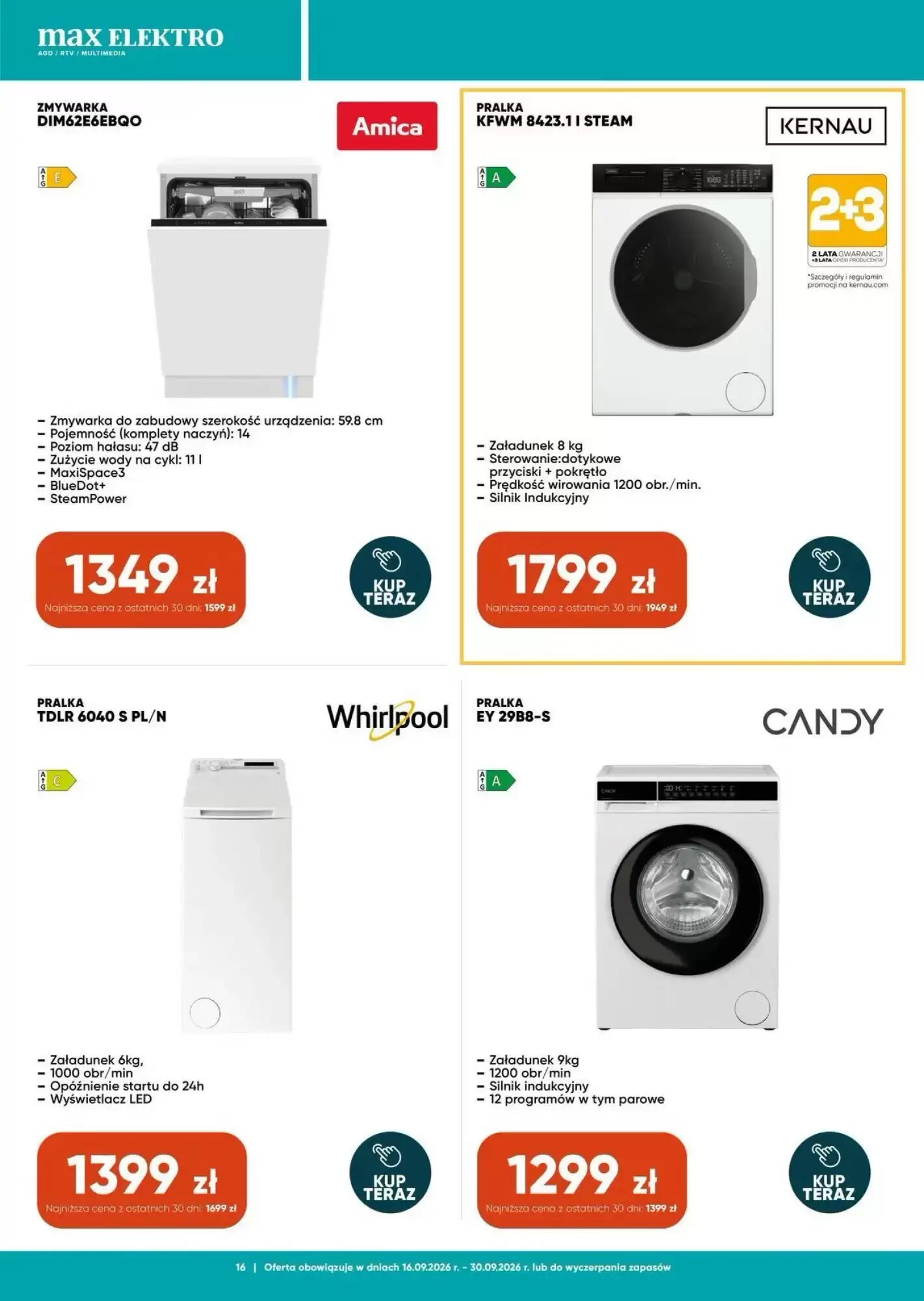 Gazetka promocyjna Max Elektro  ważna od 18.09.2026 - Strona 16.