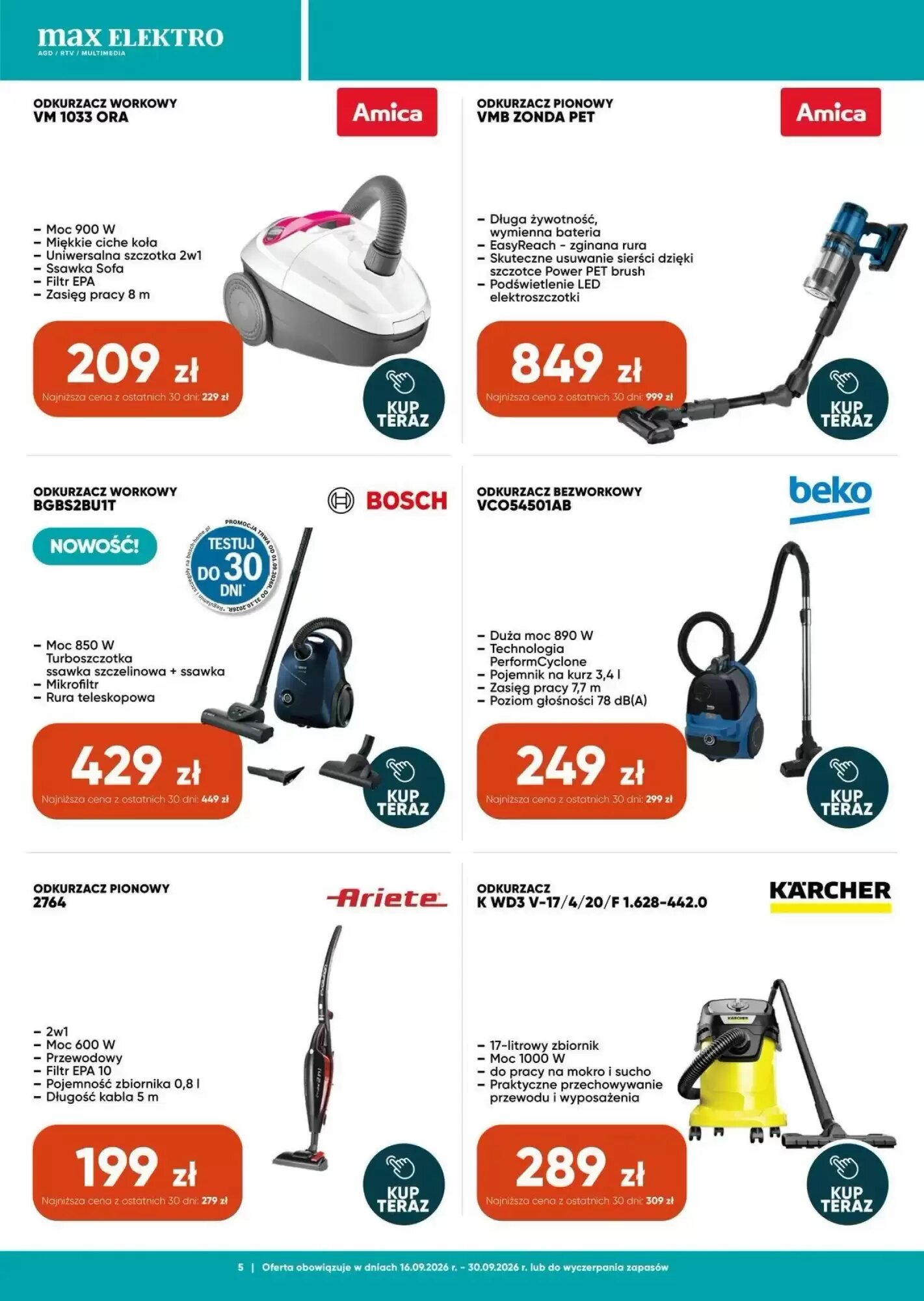 Gazetka promocyjna Max Elektro  ważna od 18.09.2026 - Strona 5.