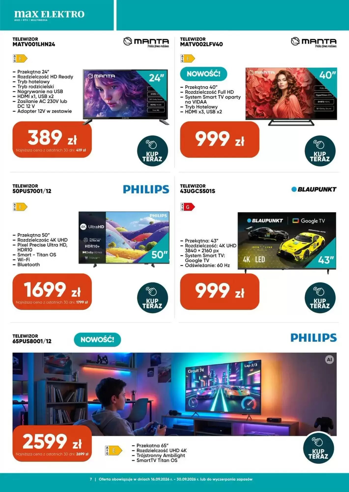 Gazetka promocyjna Max Elektro  ważna od 18.09.2026 - Strona 7.