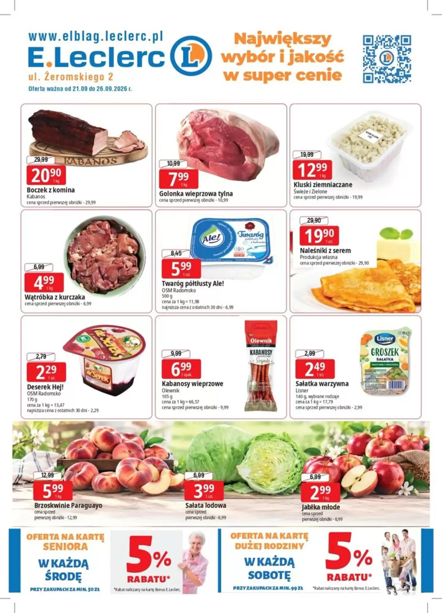 Gazetka promocyjna E.Leclerc ważna od 21.09.2026 - Strona 1.