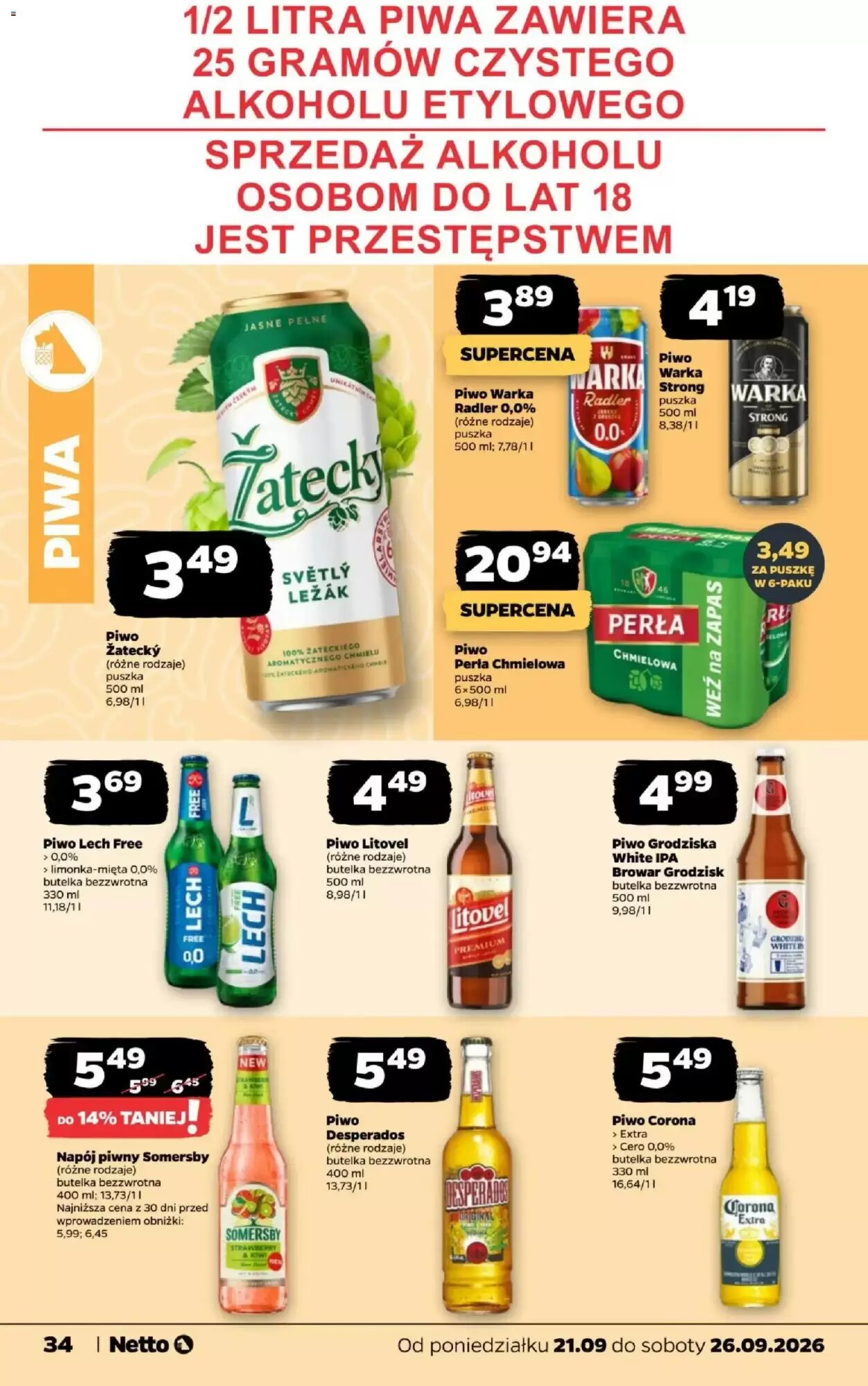 Gazetka promocyjna Netto  ważna od 21.09.2026 - Strona 34.