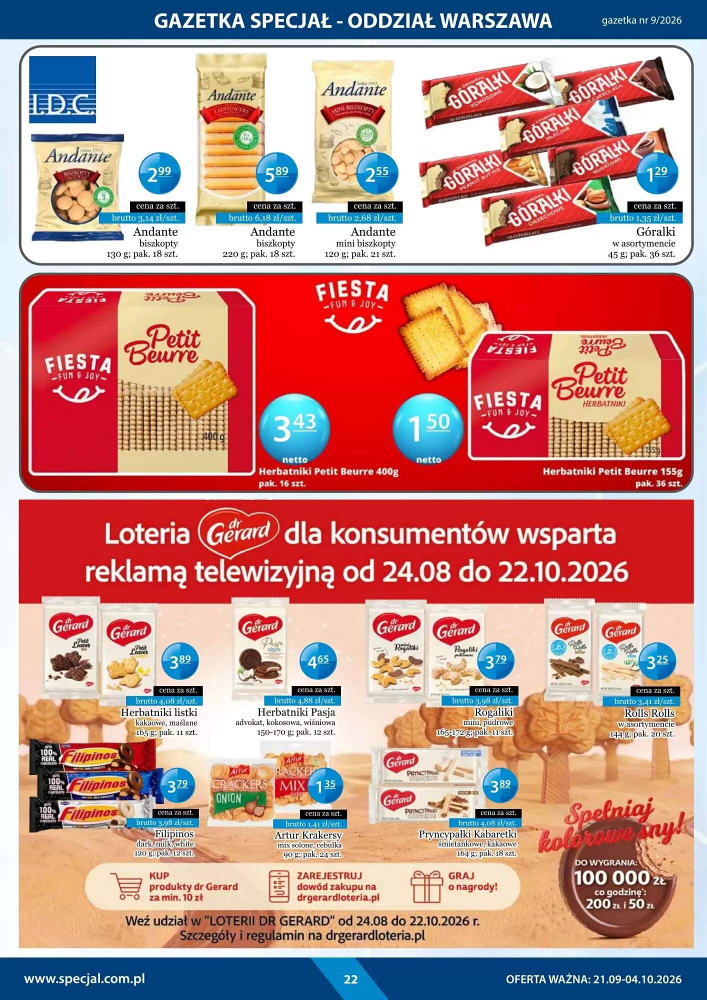 Gazetka promocyjna Specjał  ważna od 21.09.2026 - Strona 22.