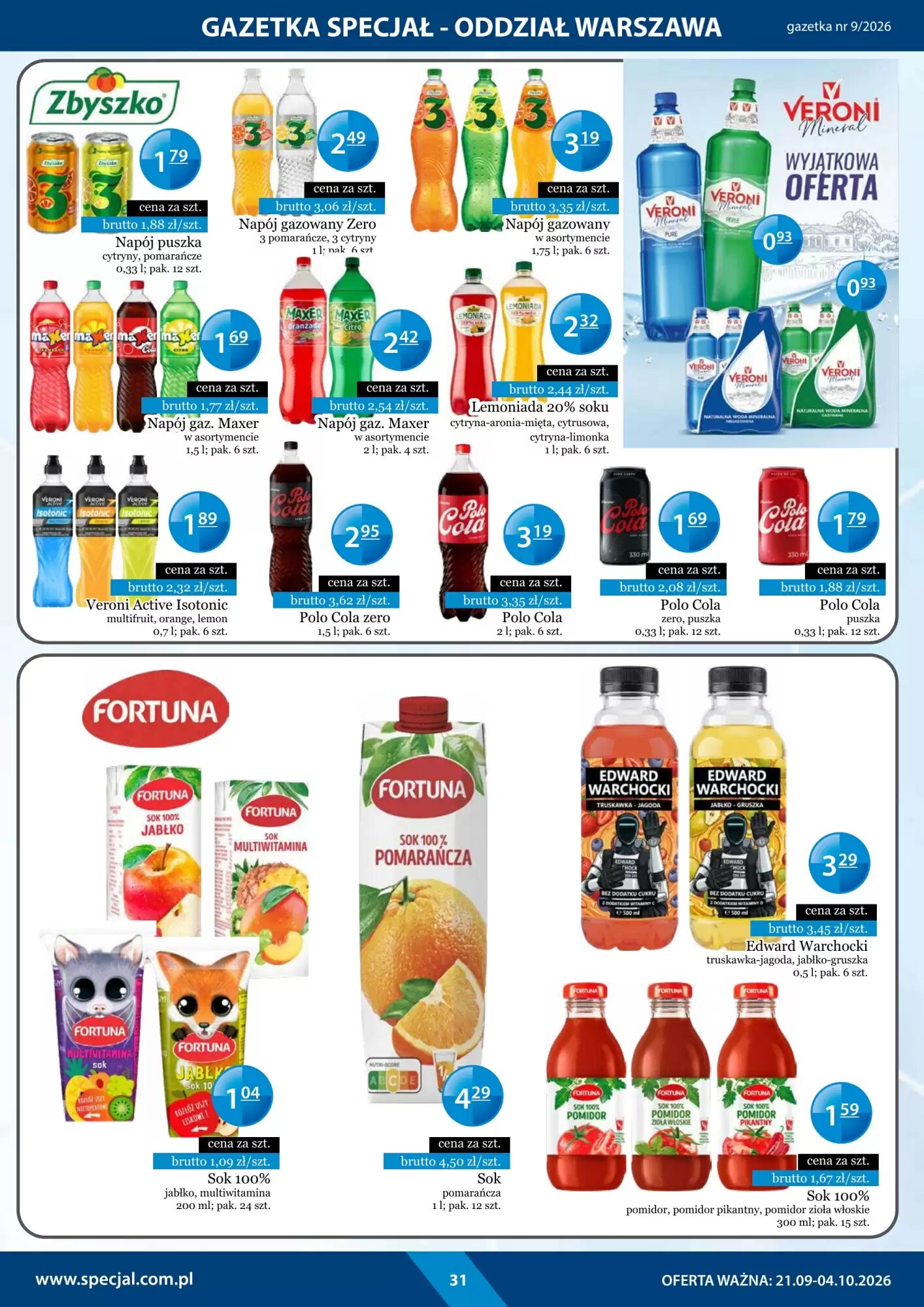 Gazetka promocyjna Specjał  ważna od 21.09.2026 - Strona 31.