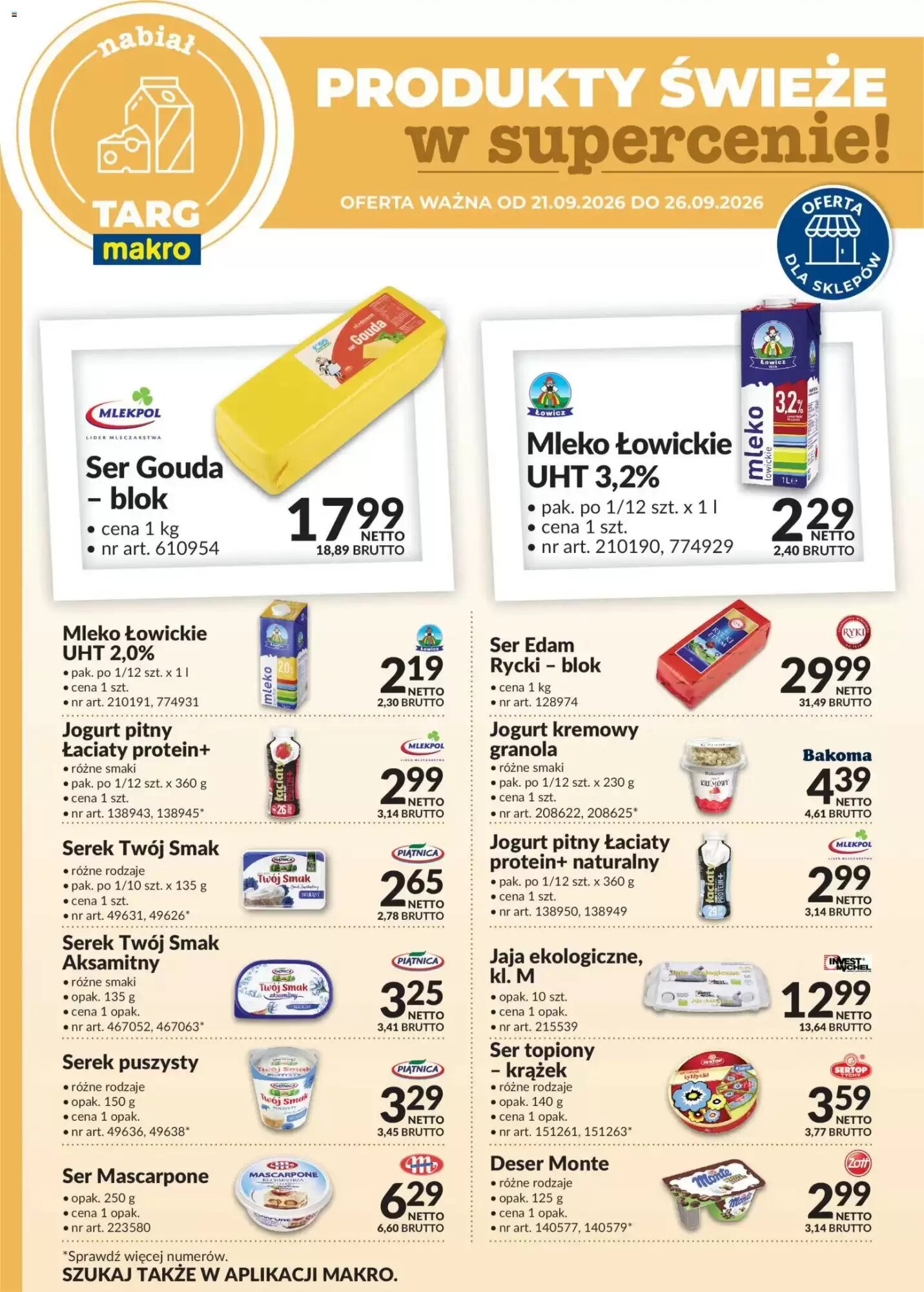 Gazetka promocyjna Makro  ważna od 21.09.2026 - Strona 1.