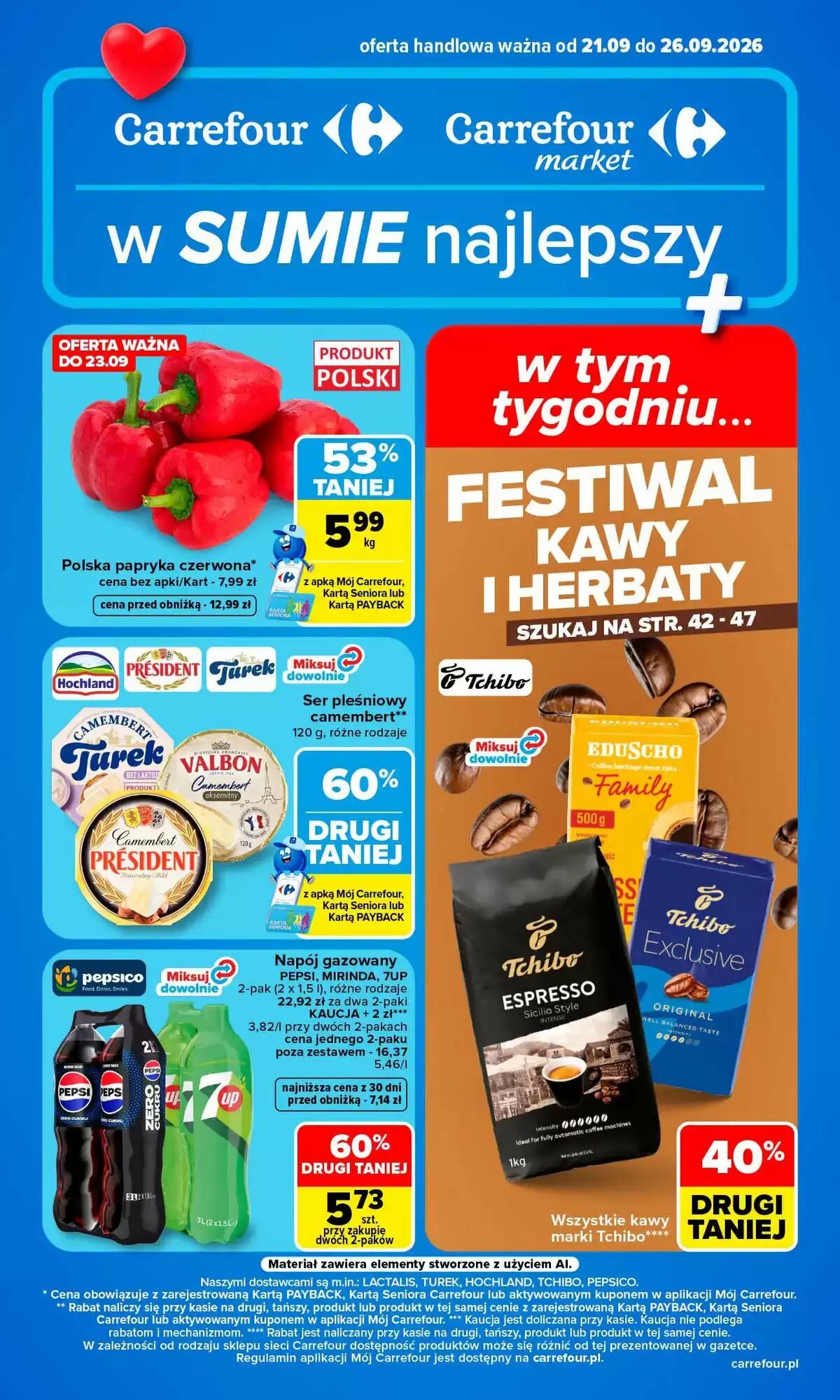 Gazetka promocyjna Carrefour Market  ważna od 21.09.2026 - Strona 1.