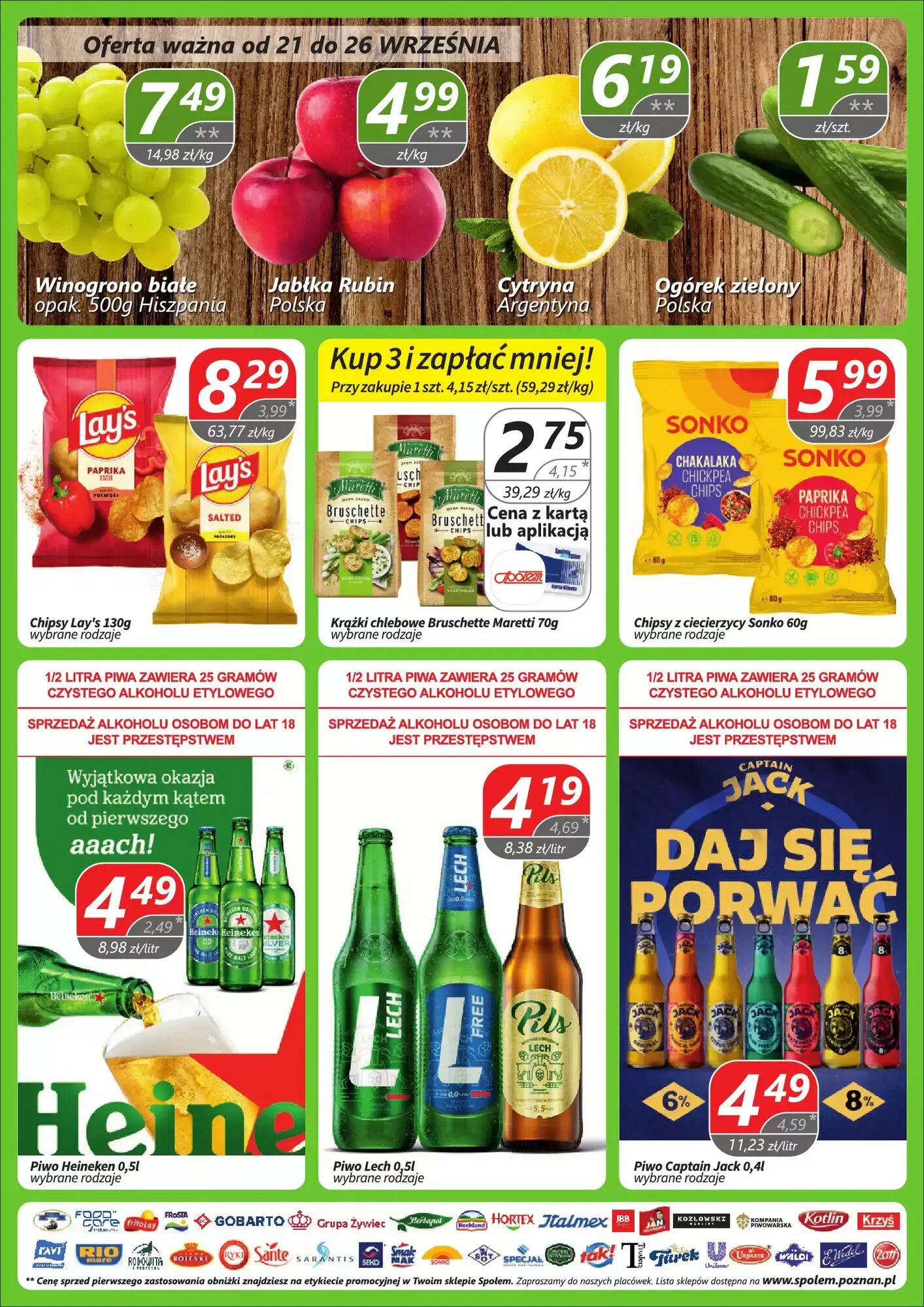 Gazetka promocyjna Społem  ważna od 21.09.2026 - Strona 7.